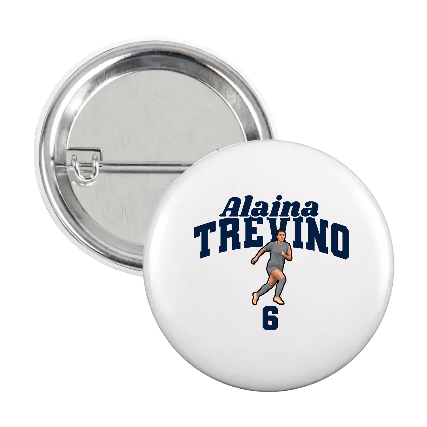 Game Day Button — Signature Arch in White