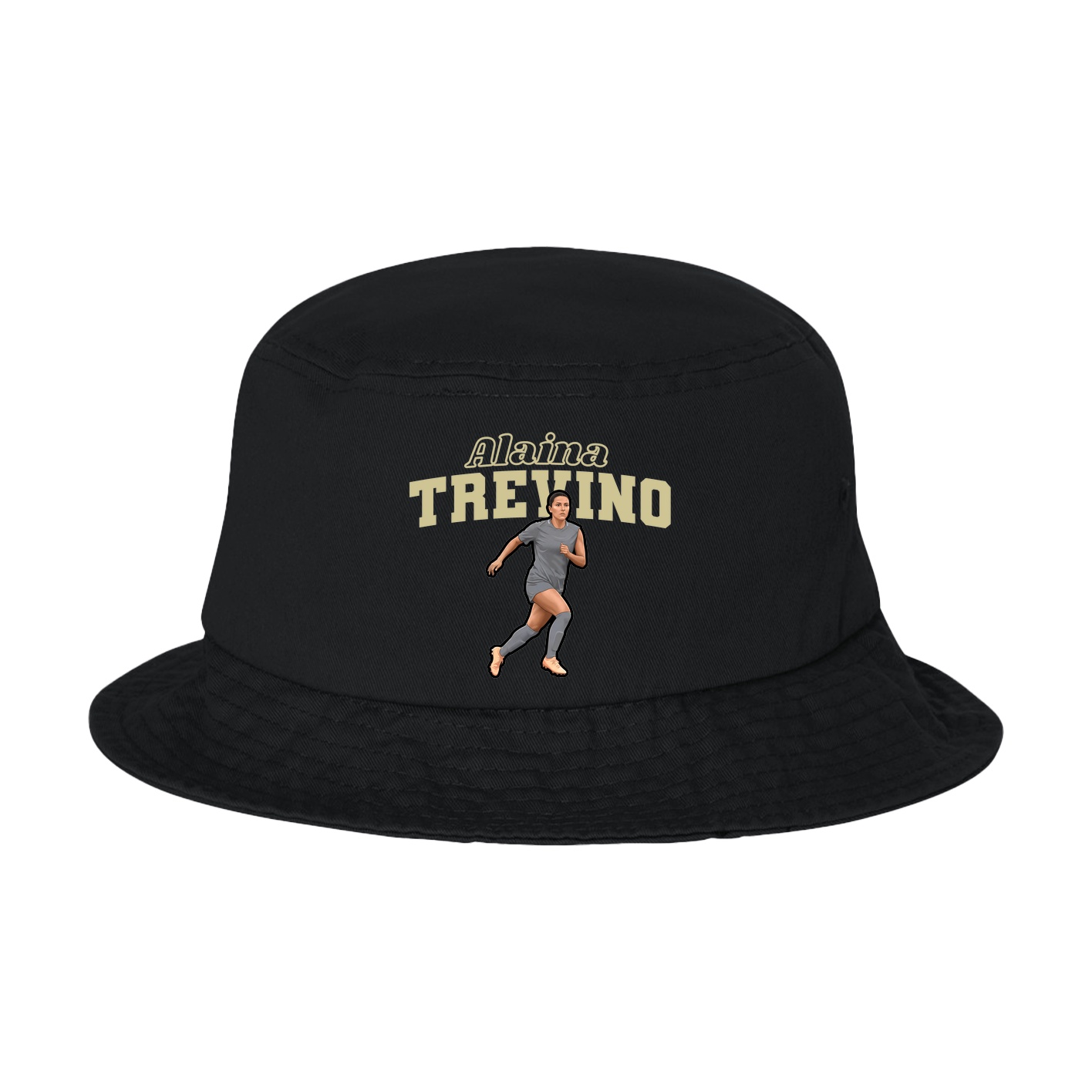 Bucket Cap — Name Arch in Black