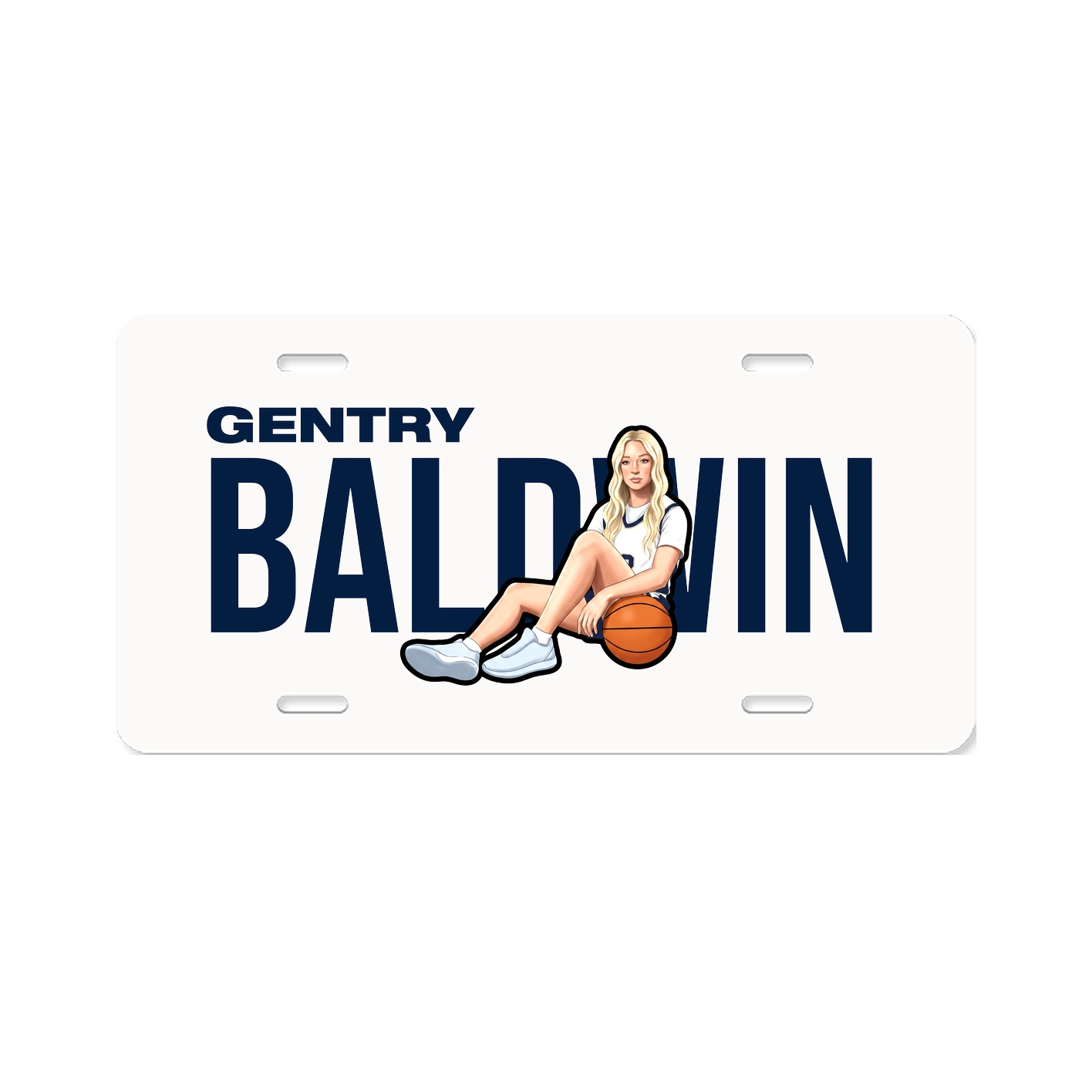License Plate — Player Name in Classic
