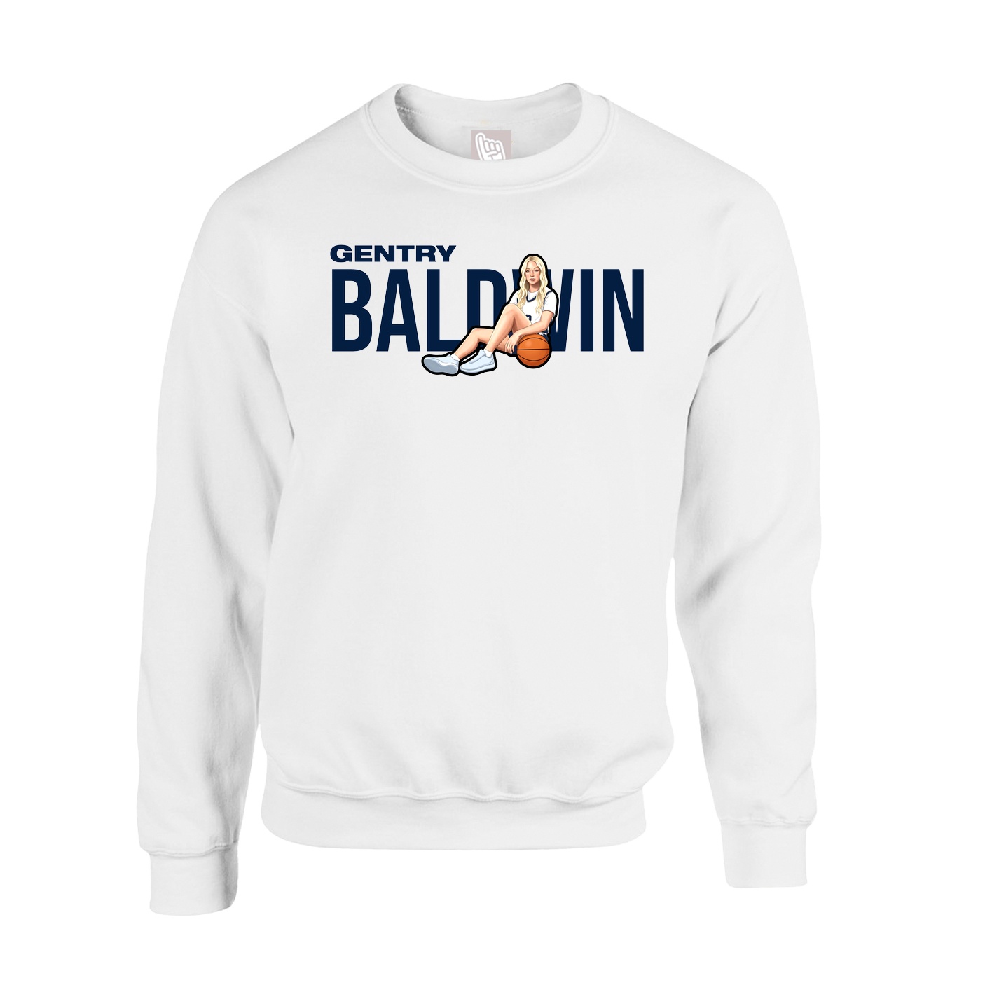 Fleece Crew — Player Name in White