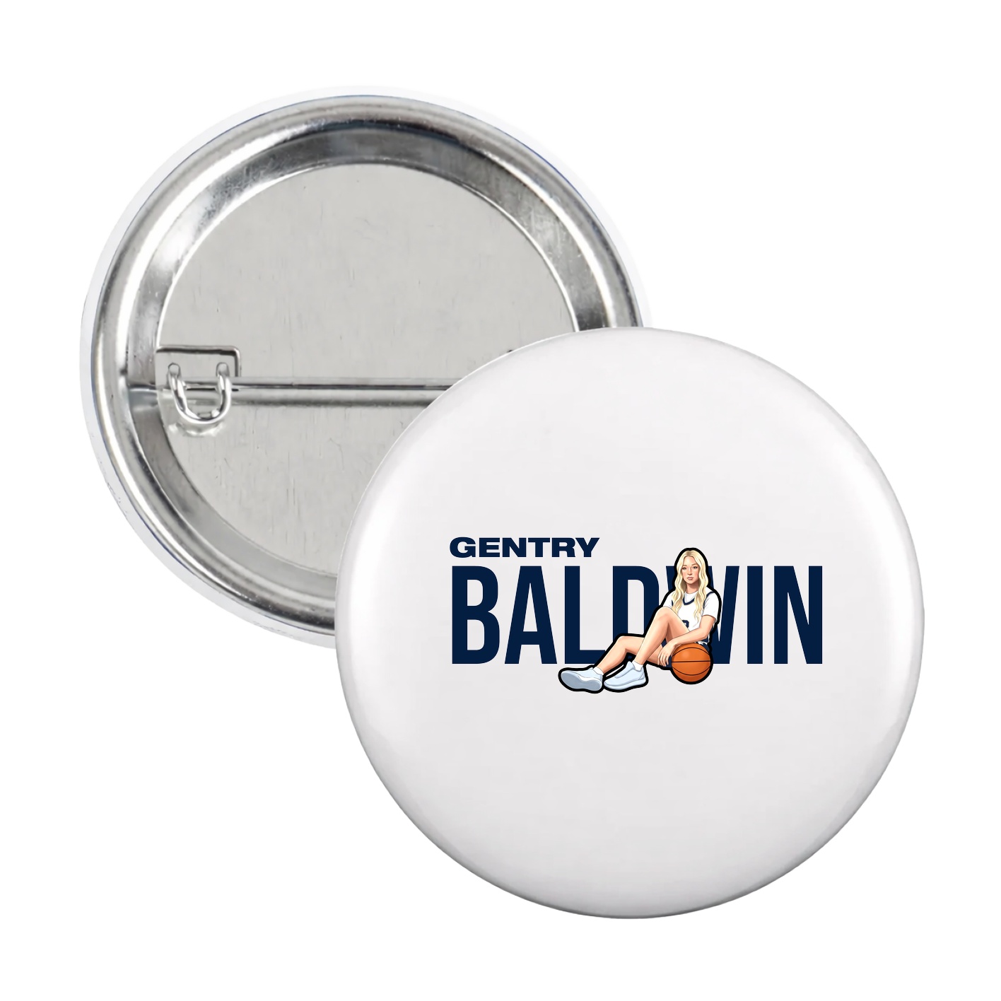 Game Day Button — Player Name in White