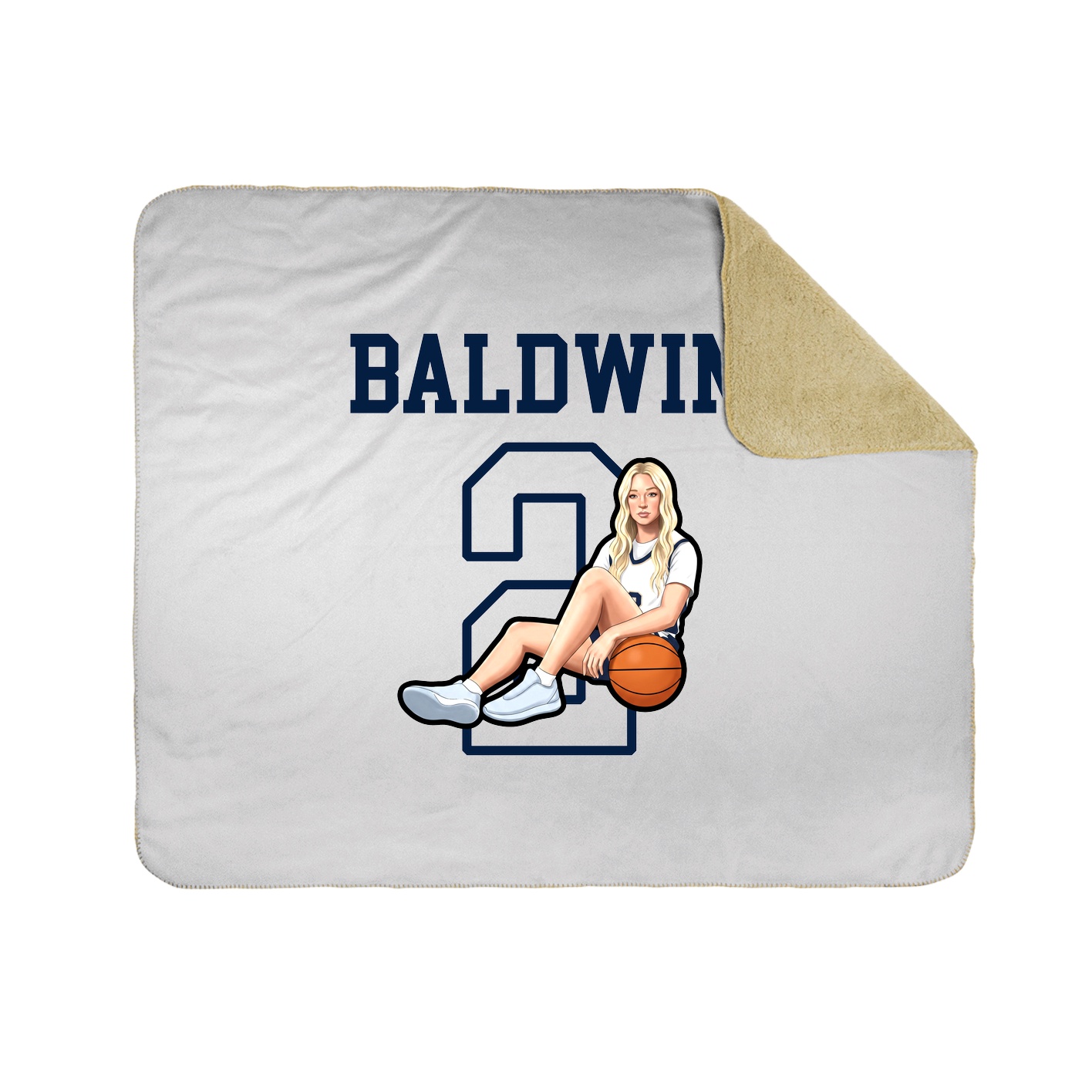 Throw Blanket — Shirsey in White