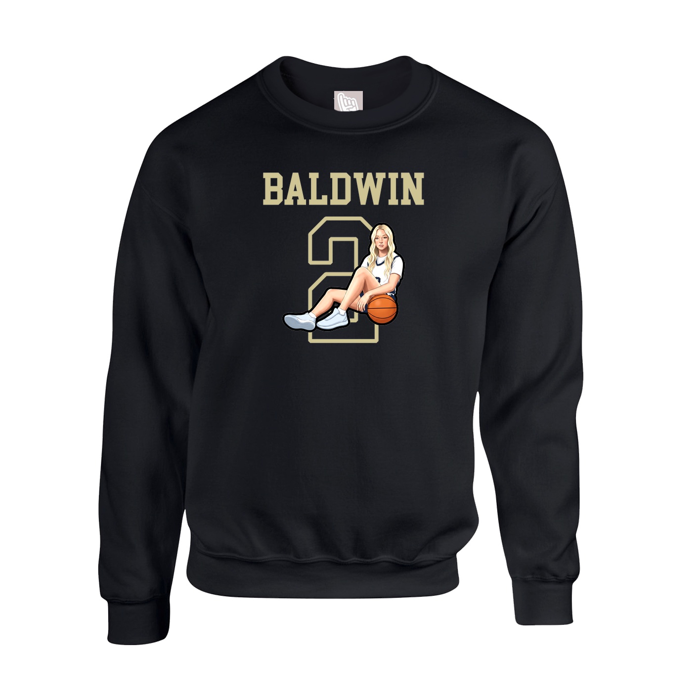 Fleece Crew — Shirsey in Black