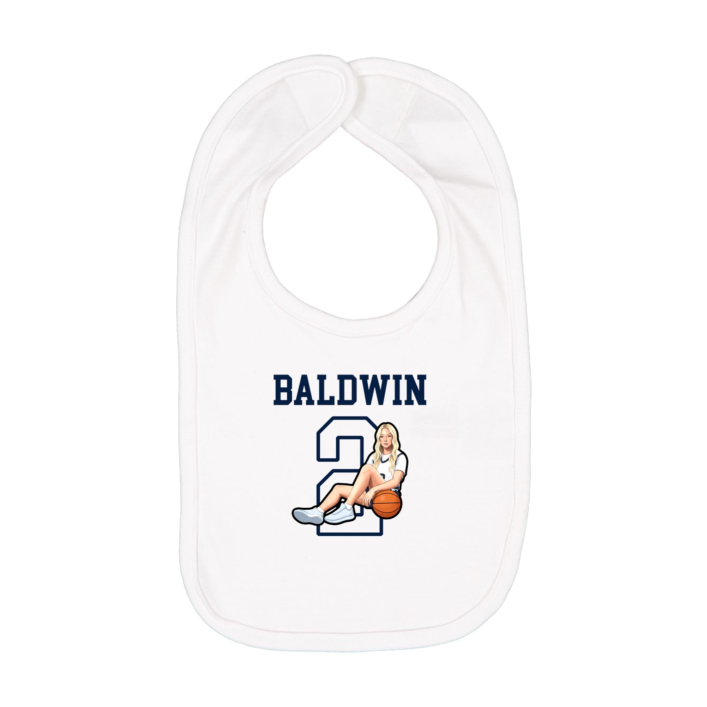 Infant Bib — Shirsey in White