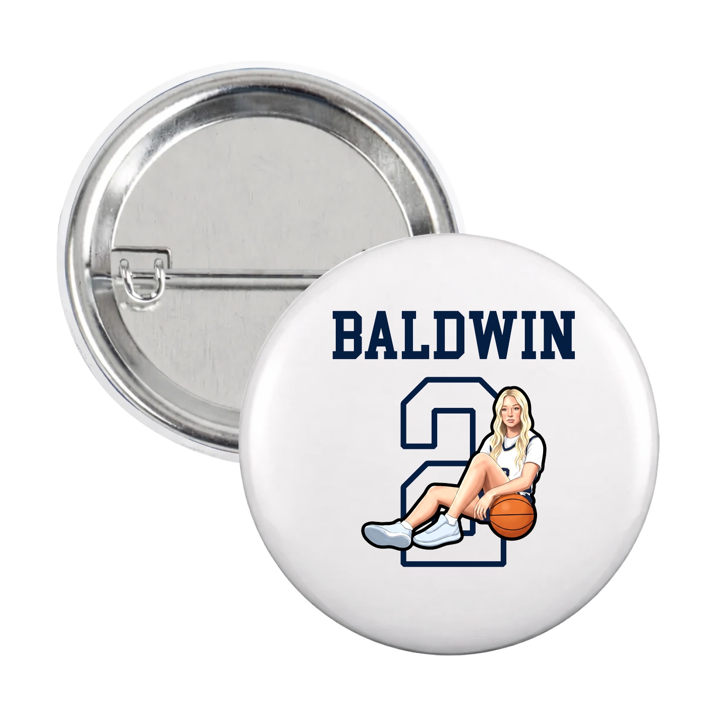 Game Day Button — Shirsey in White