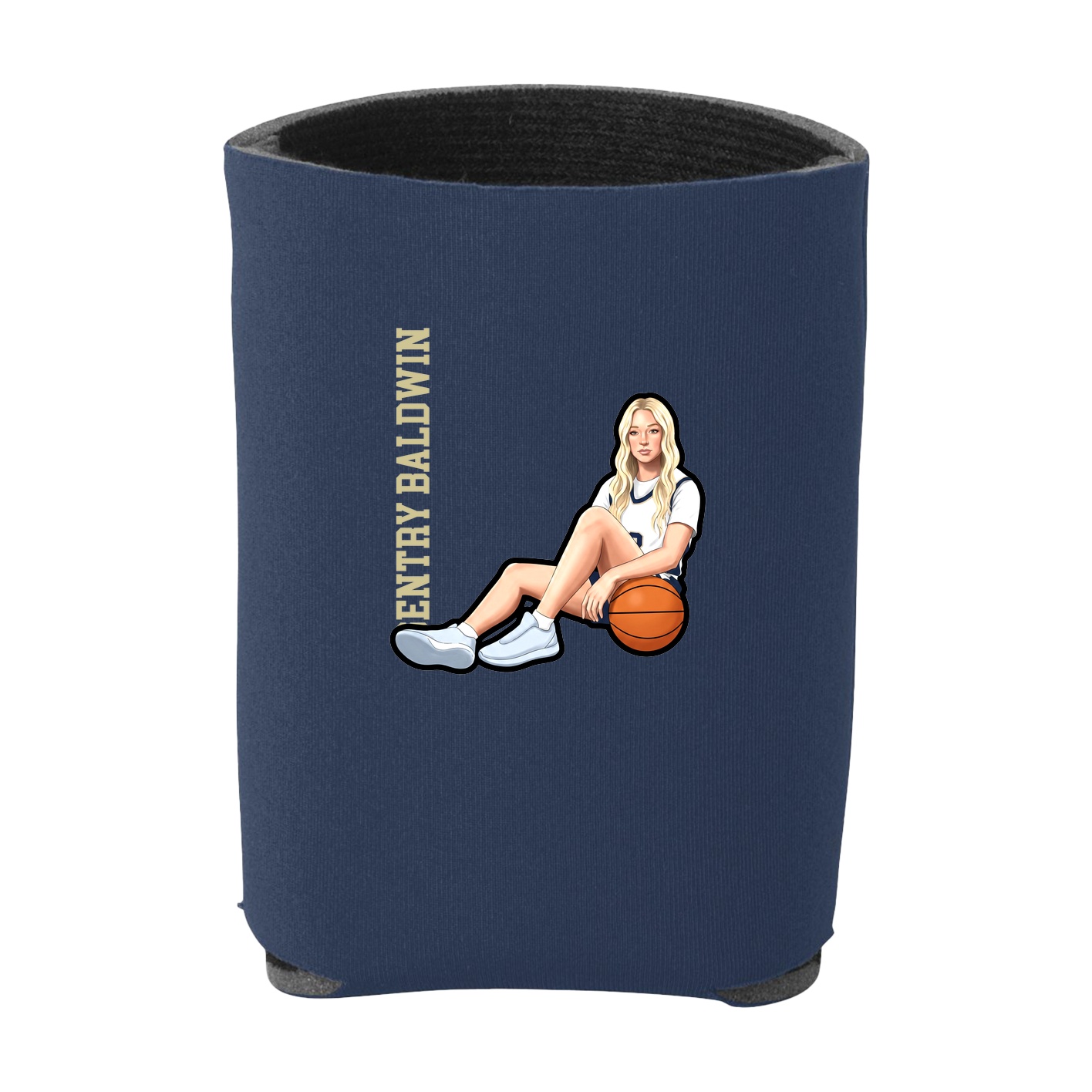 Can Holder — Name Vertical in Navy