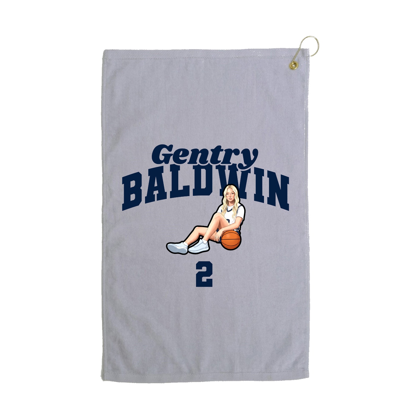 Golf Towel — Signature Arch in Grey