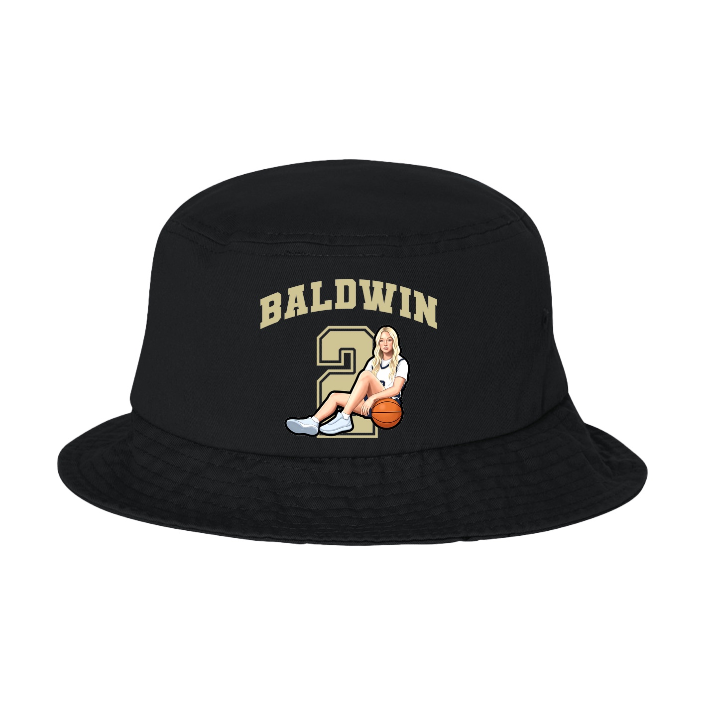 Bucket Cap — Number in Black