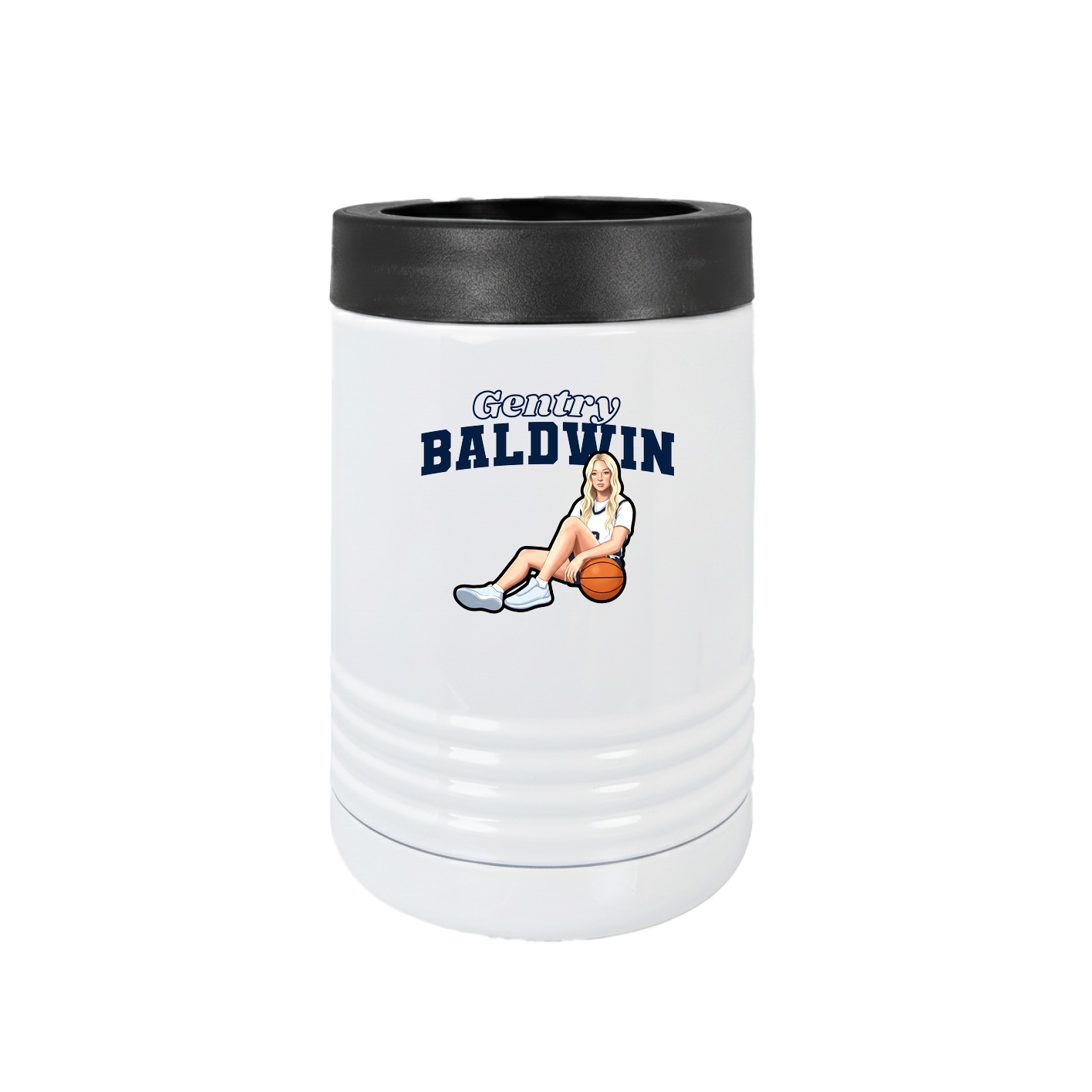 Beverage Holder — Name Arch in White