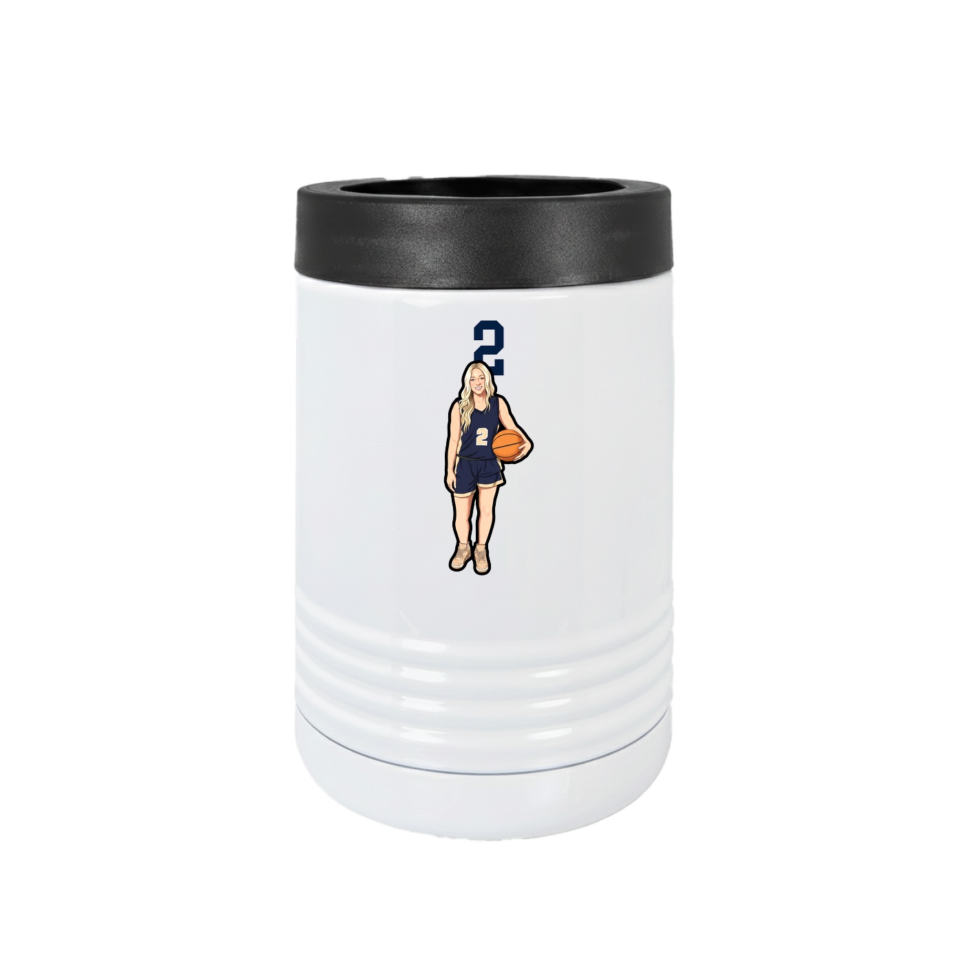 Beverage Holder — Number Top in White
