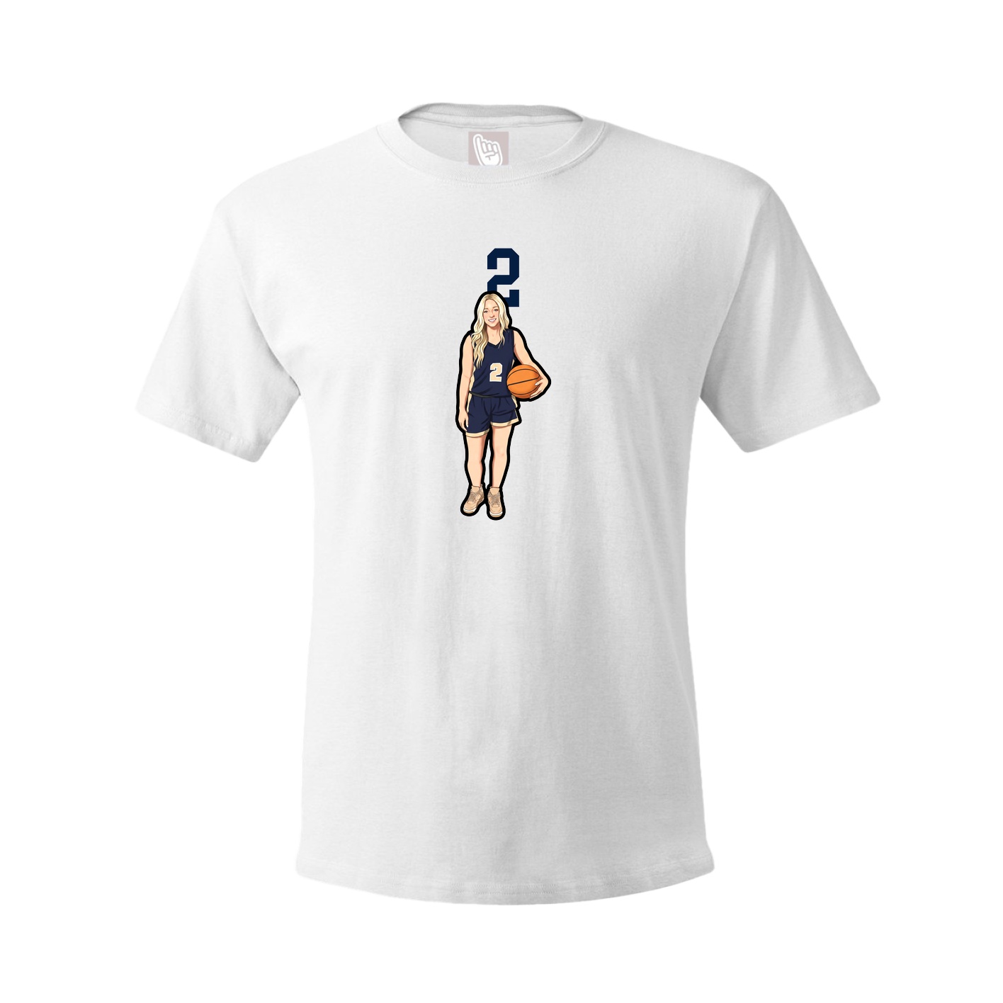 Tee — Number Top in White