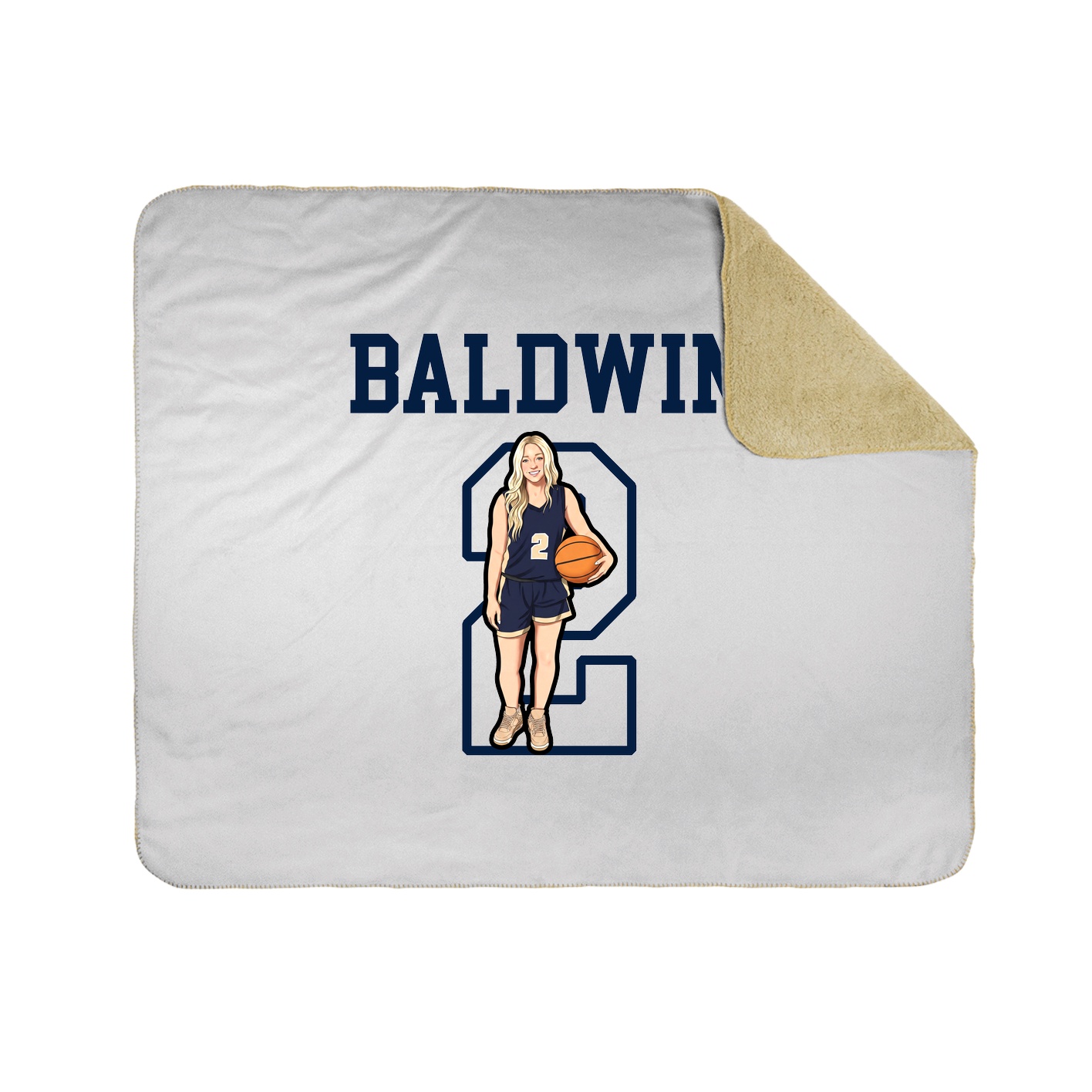 Throw Blanket — Shirsey in White
