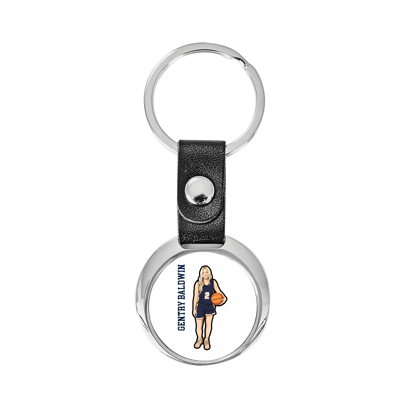 Key Chain — Name Vertical in Classic