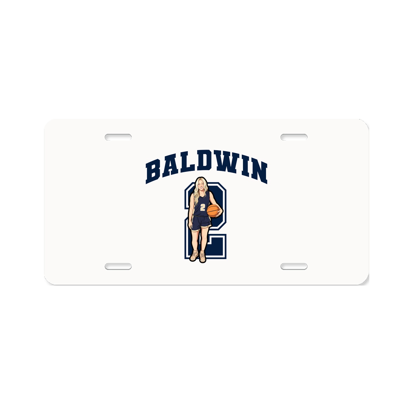 License Plate — Number in Classic