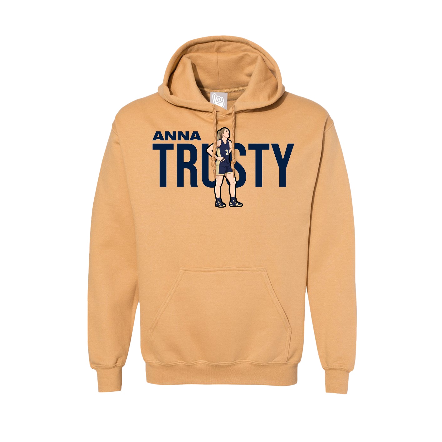 Hoodie — Player Name in Vegas Gold