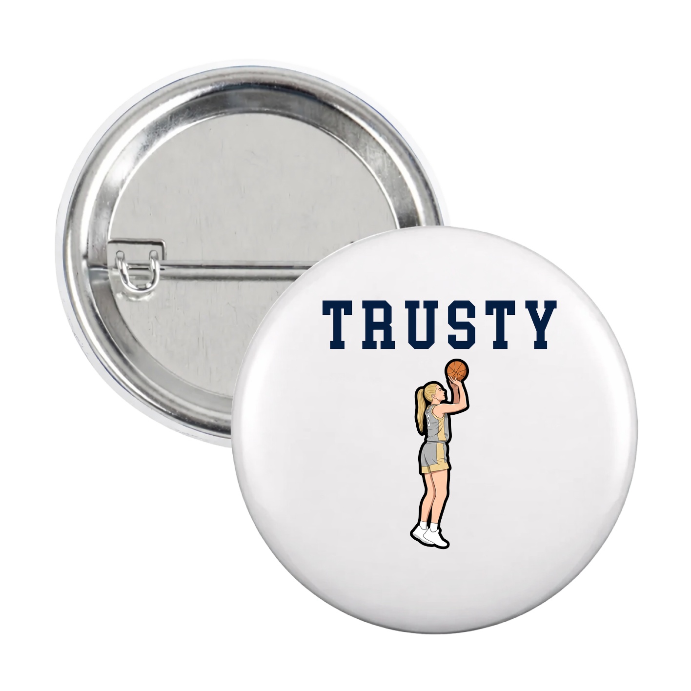 Game Day Button — Shirsey in White