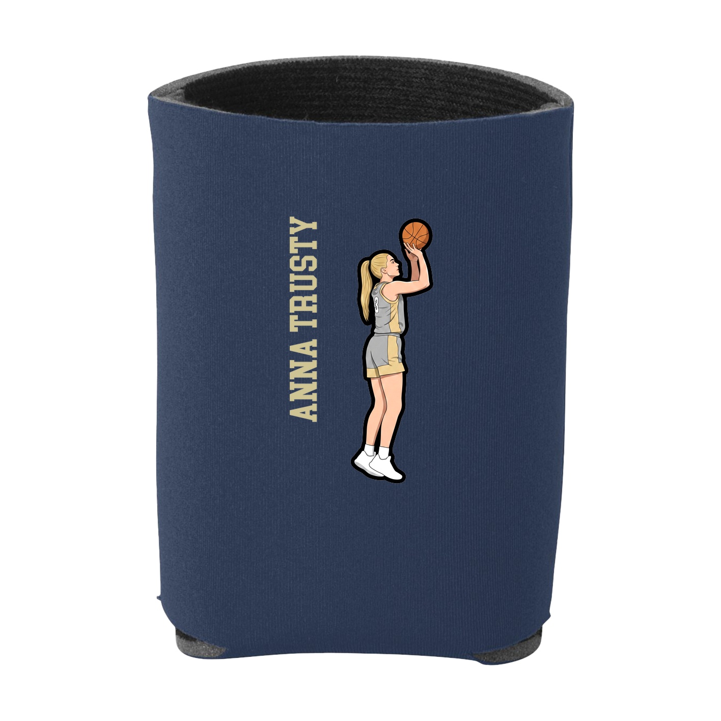 Can Holder — Name Vertical in Navy
