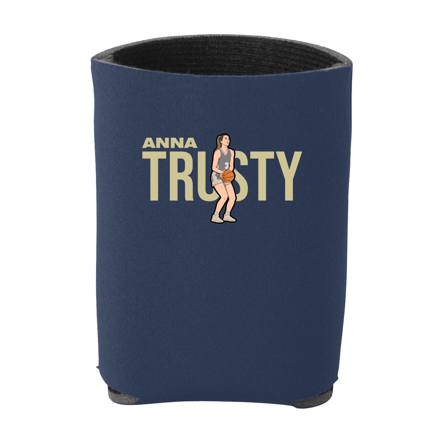 Can Holder — Player Name in Navy