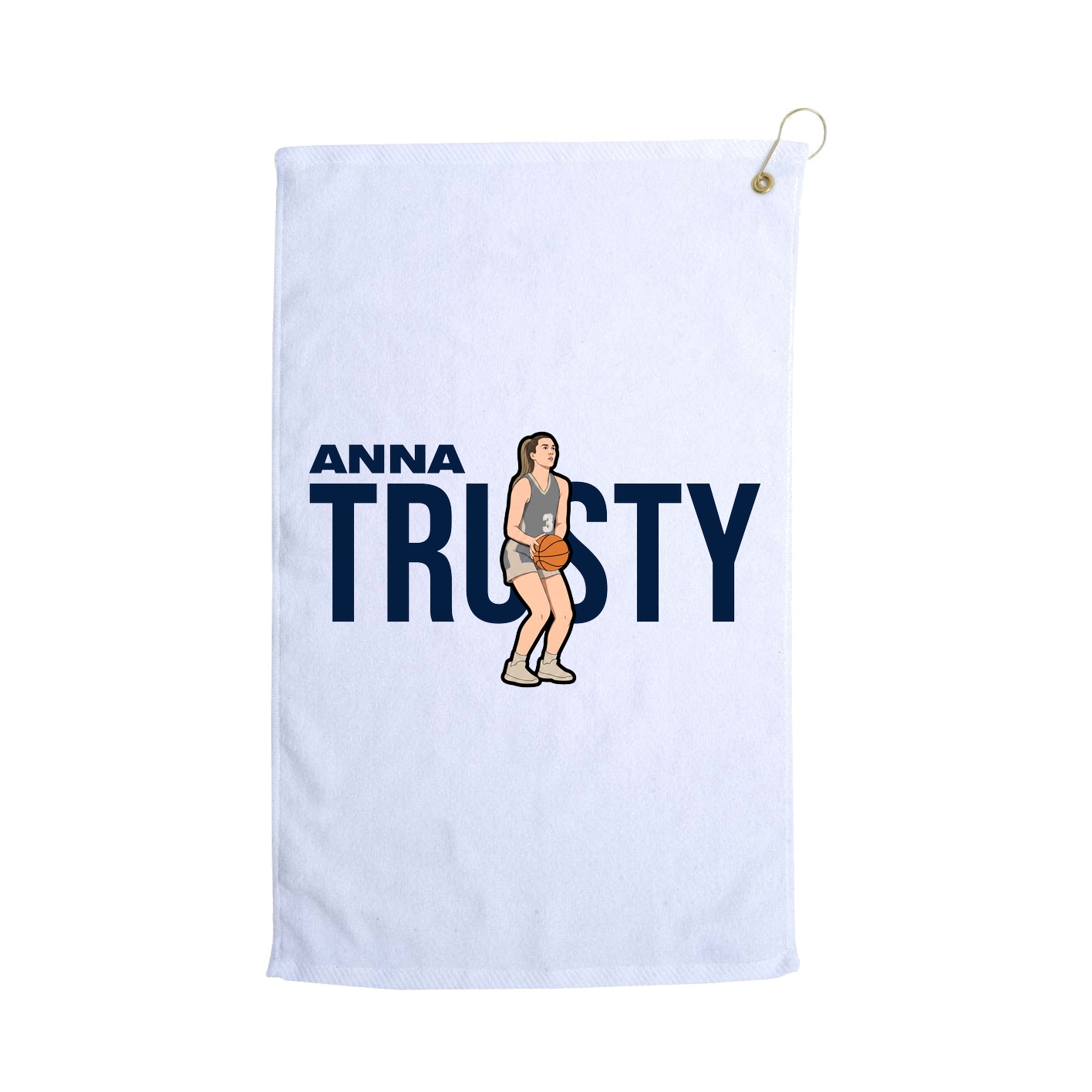 Golf Towel — Player Name in White
