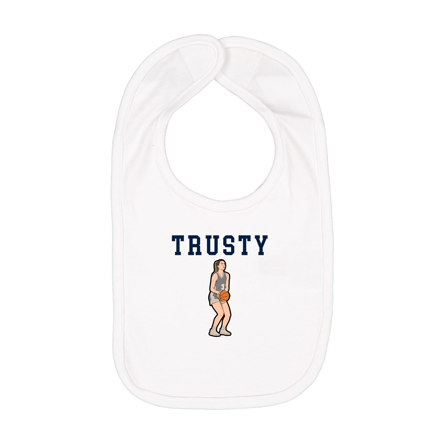 Infant Bib — Shirsey in White