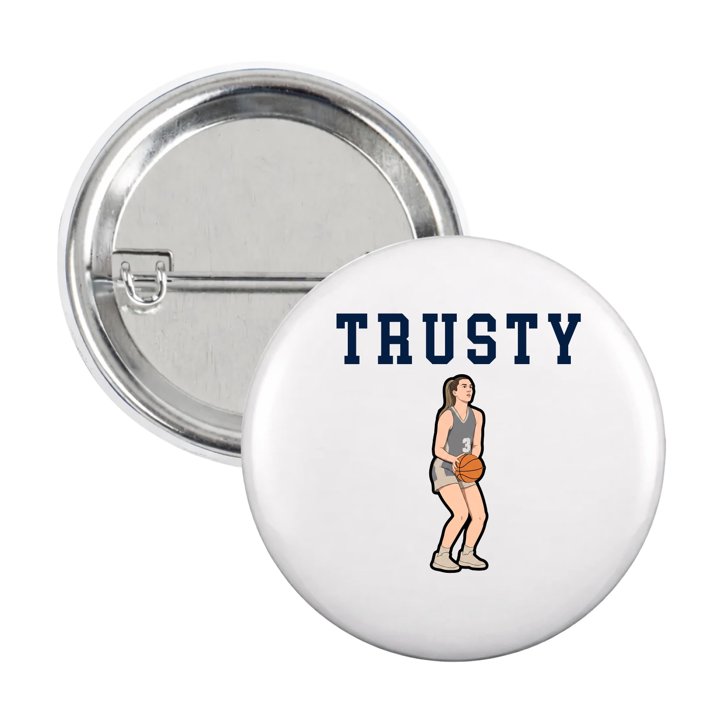 Game Day Button — Shirsey in White