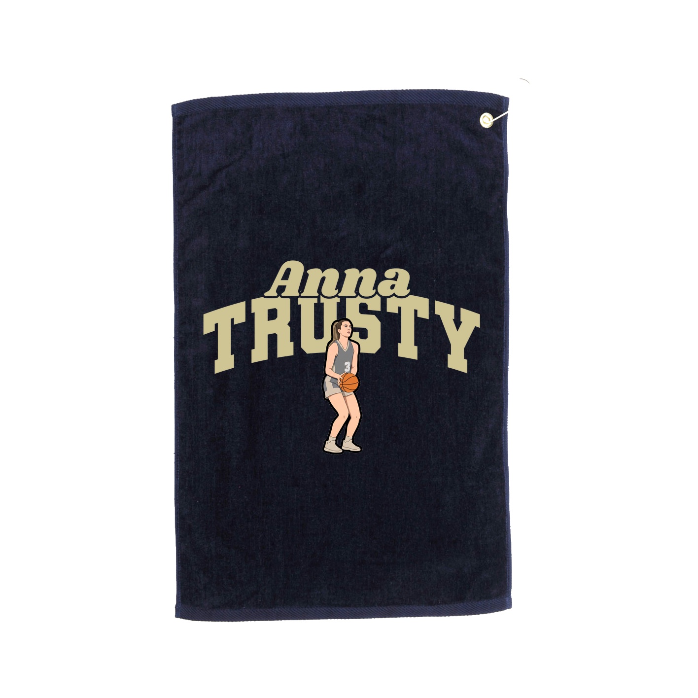 Golf Towel — Signature Arch in Navy