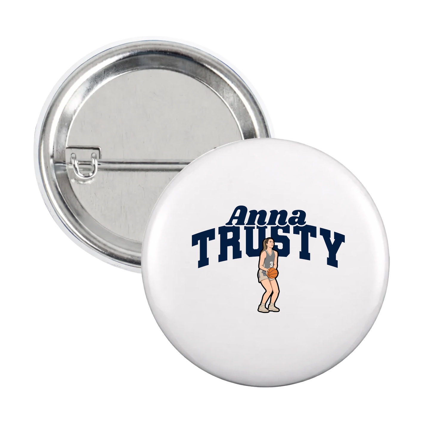 Game Day Button — Signature Arch in White