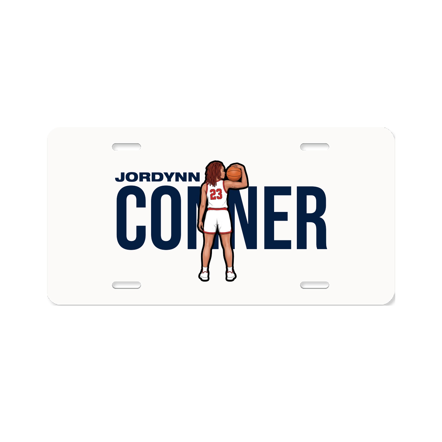License Plate — Player Name in Classic