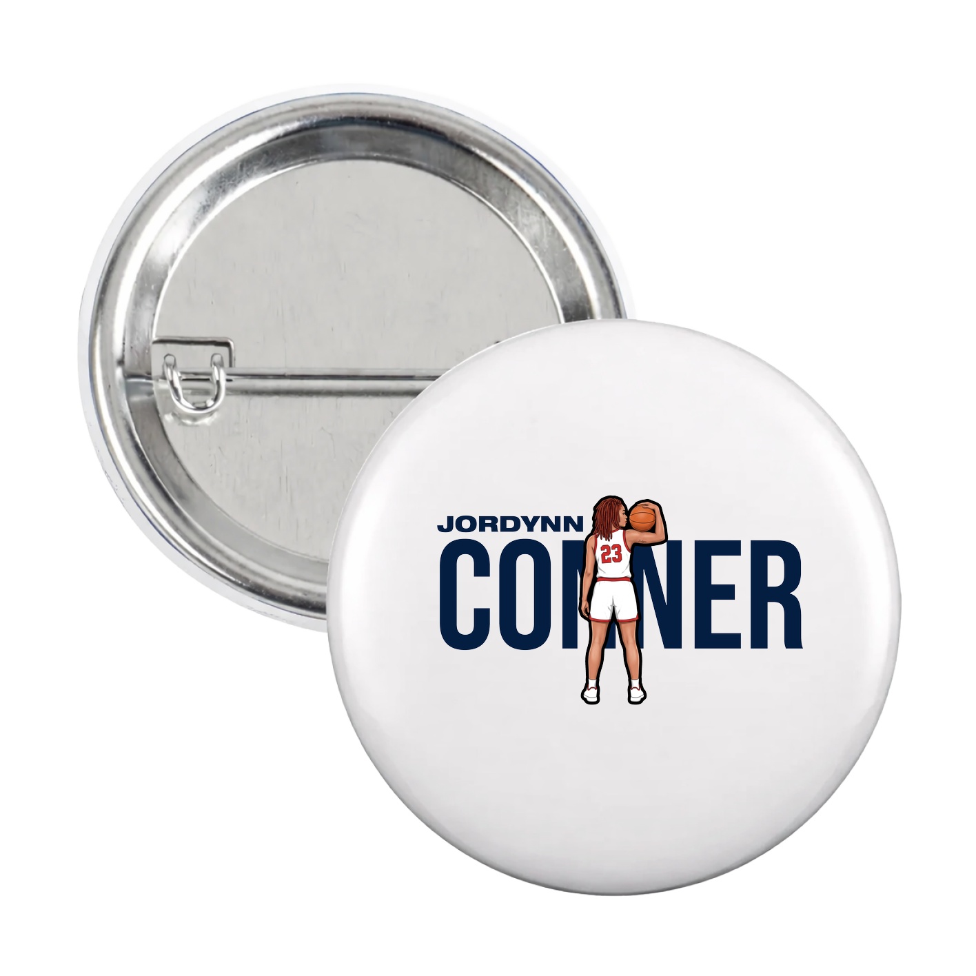 Game Day Button — Player Name in White