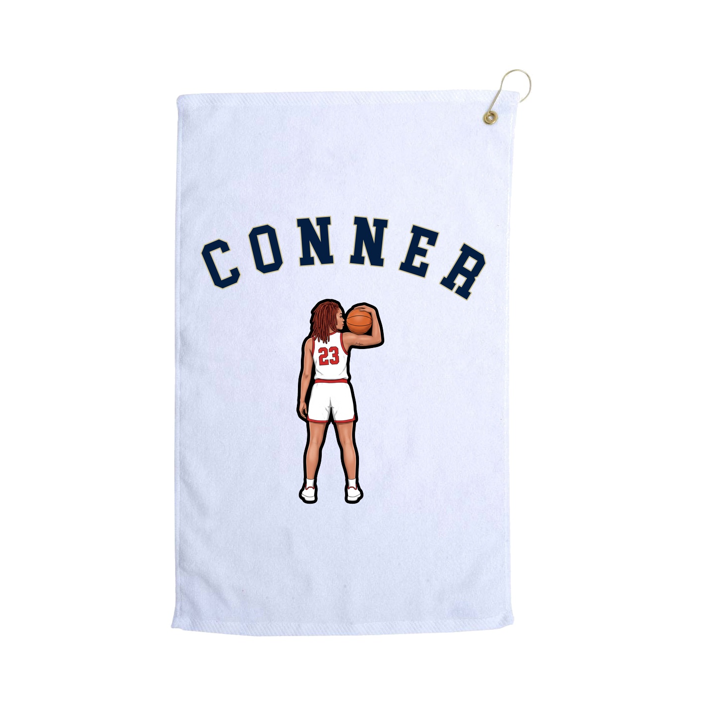 Golf Towel — Shirsey Arch in White