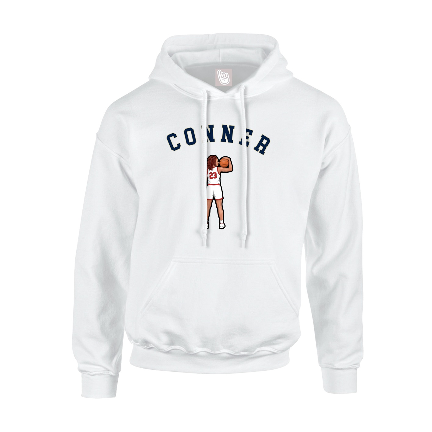 Hoodie — Shirsey Arch in White
