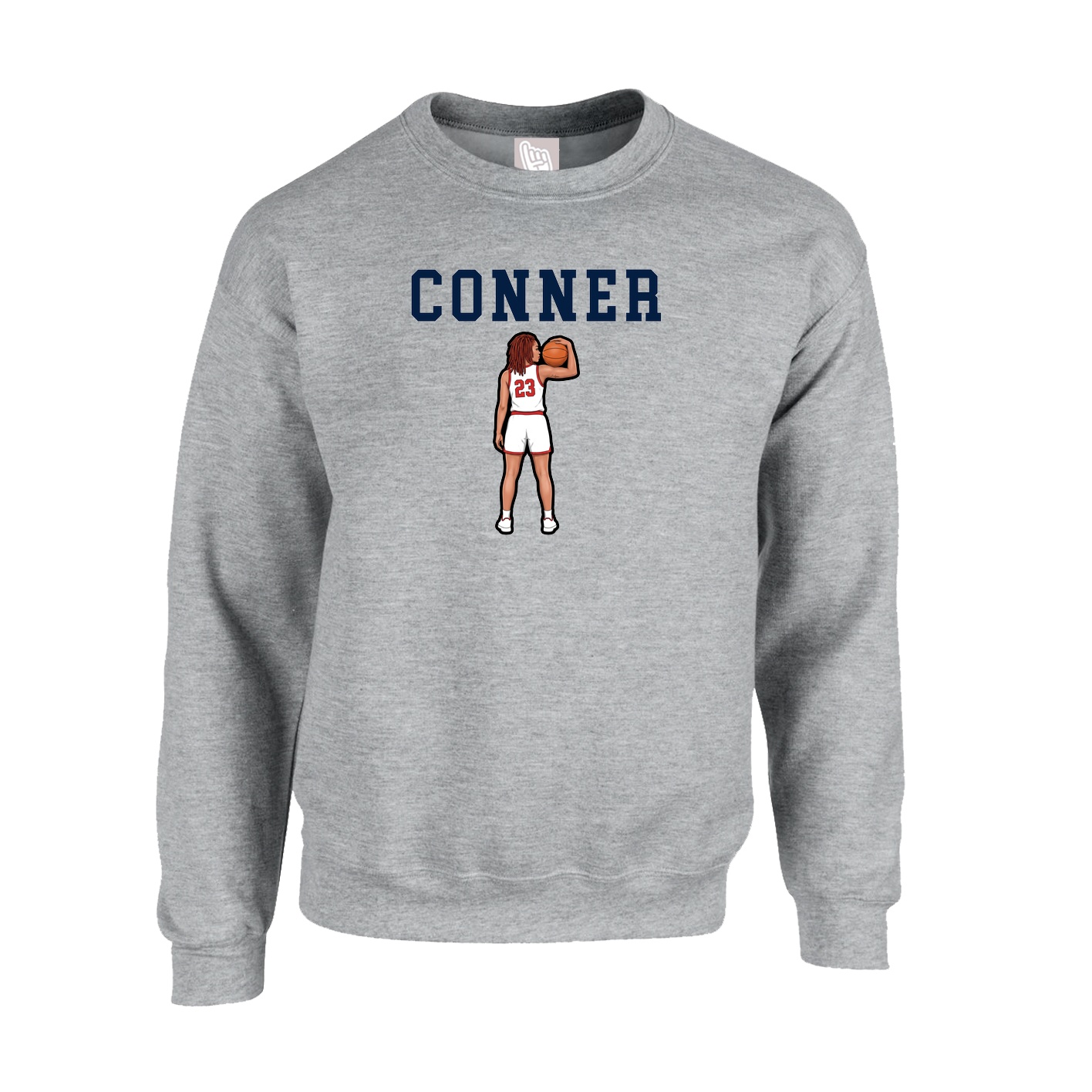Fleece Crew — Shirsey in Grey