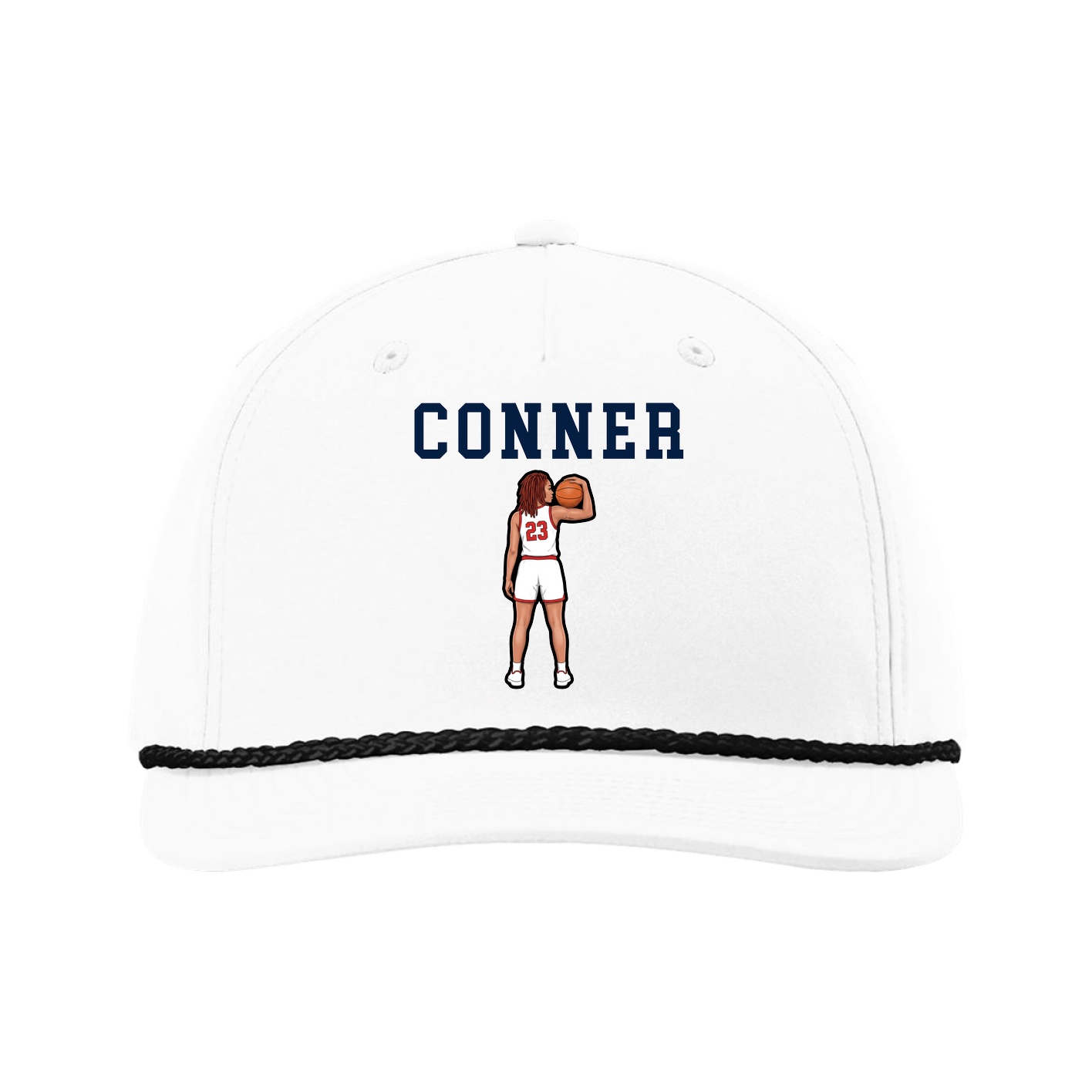 Five-Panel Classic Rope Cap — Shirsey in White