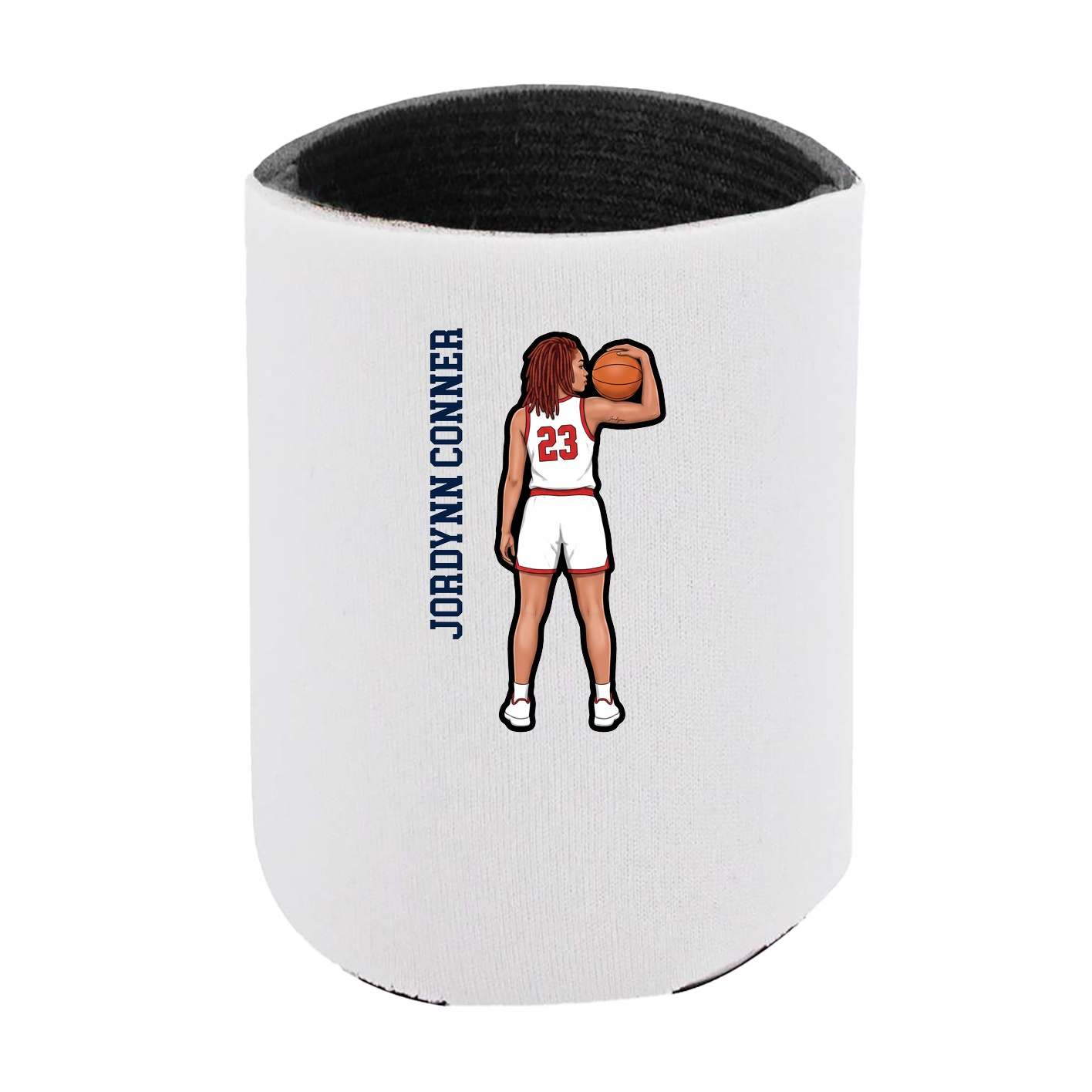 Can Holder — Name Vertical in White