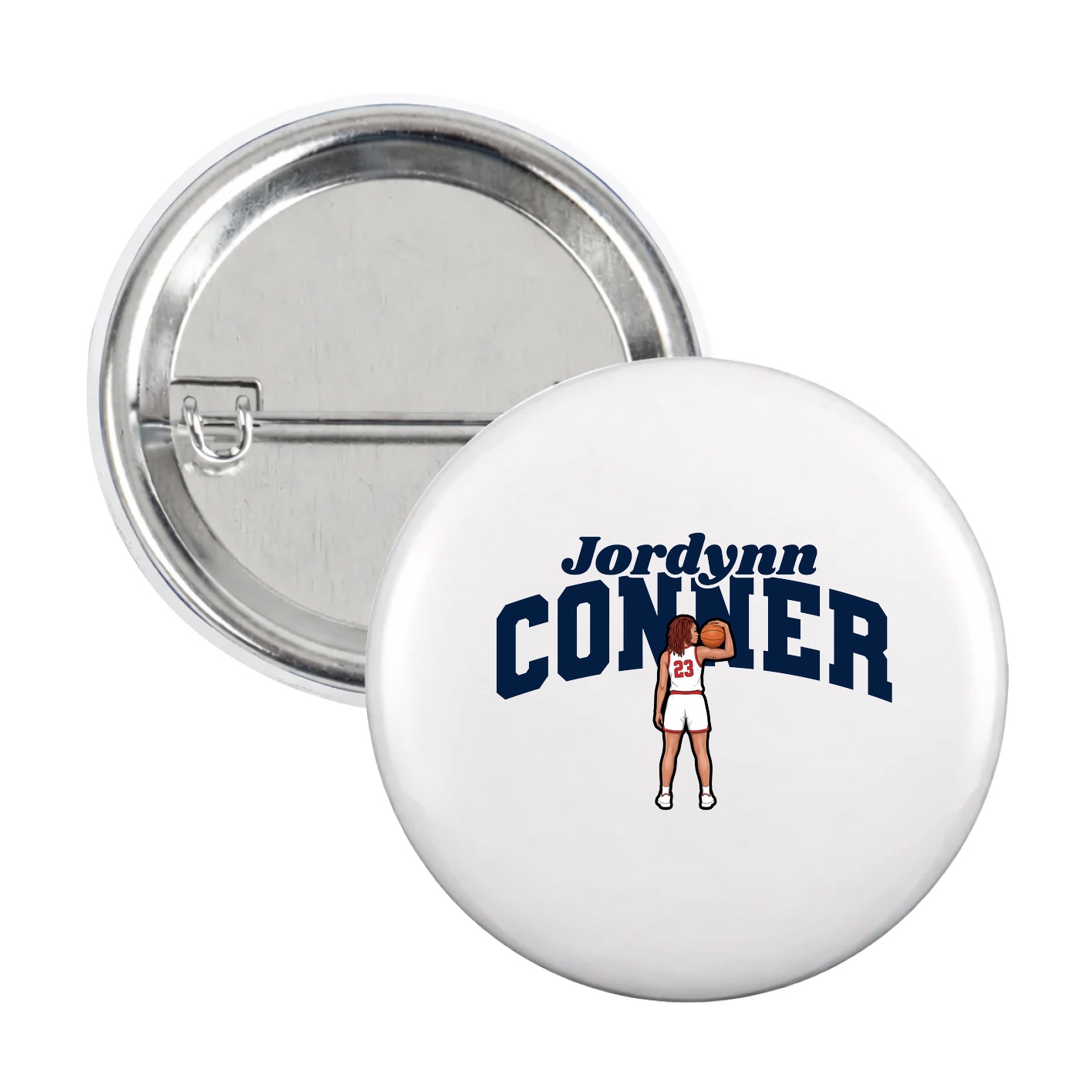 Game Day Button — Signature Arch in White