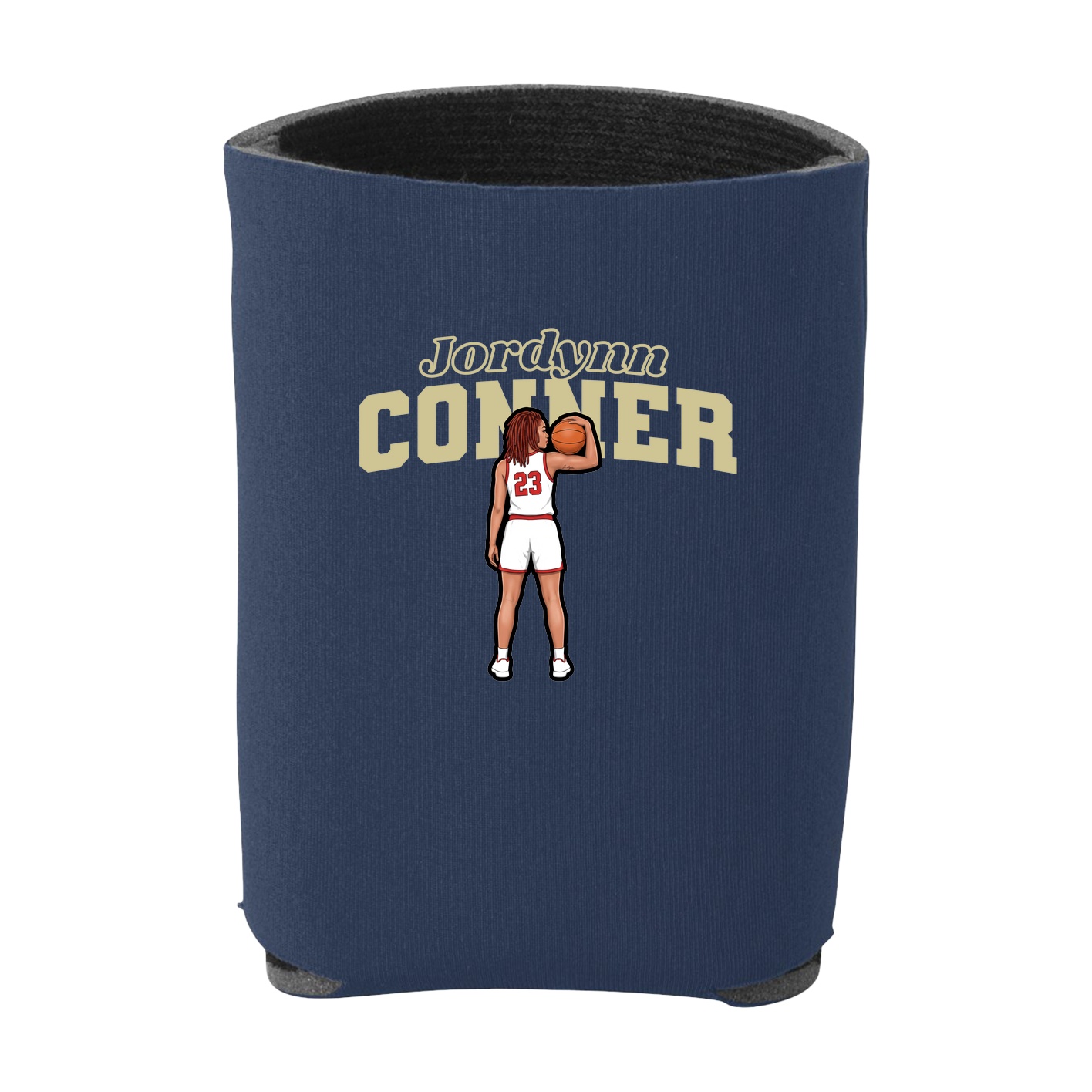 Can Holder — Name Arch in Navy