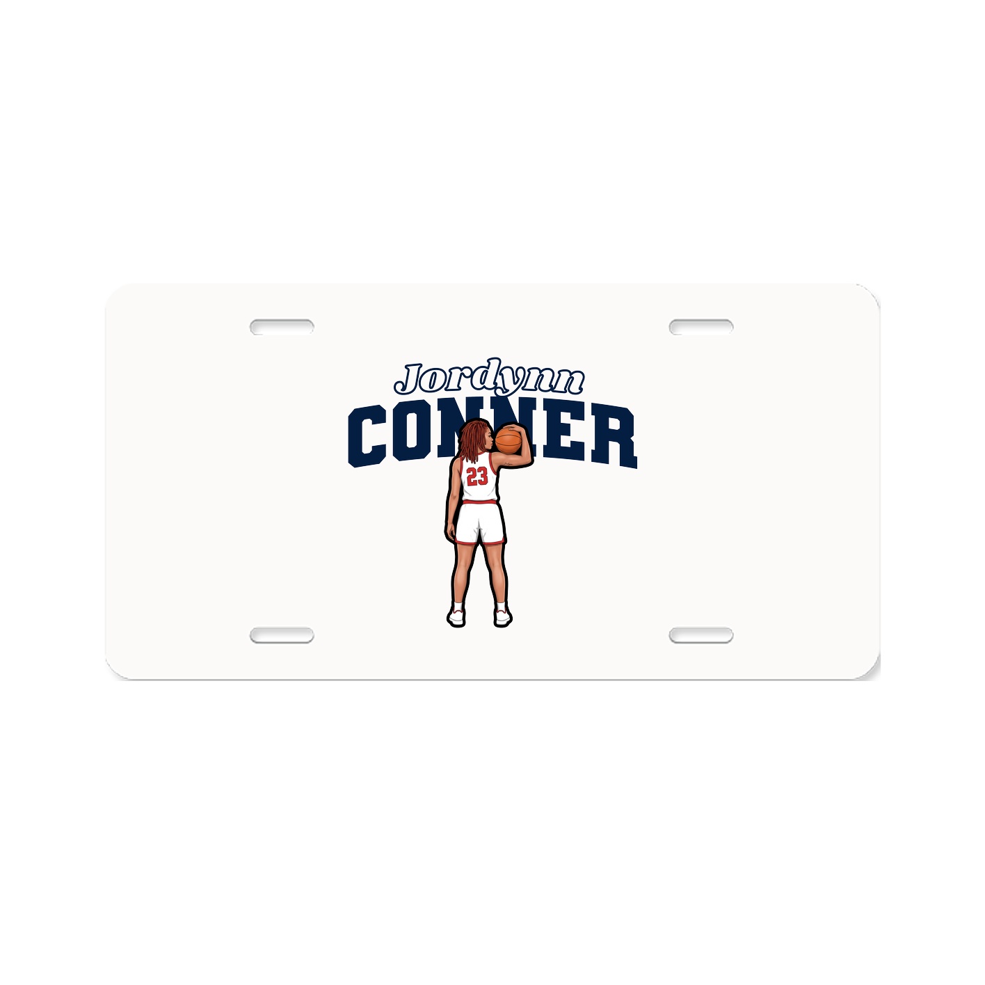 License Plate — Name Arch in Classic