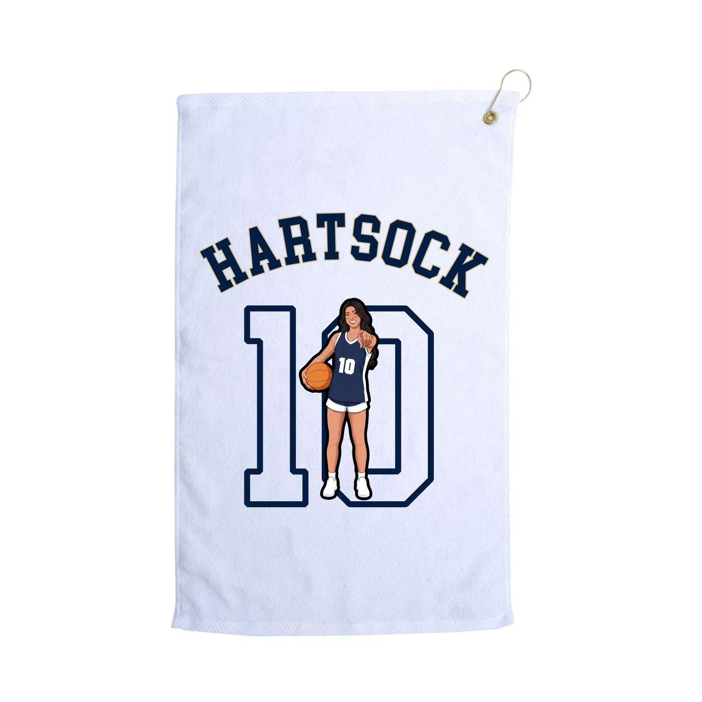 Golf Towel — Shirsey Arch in White