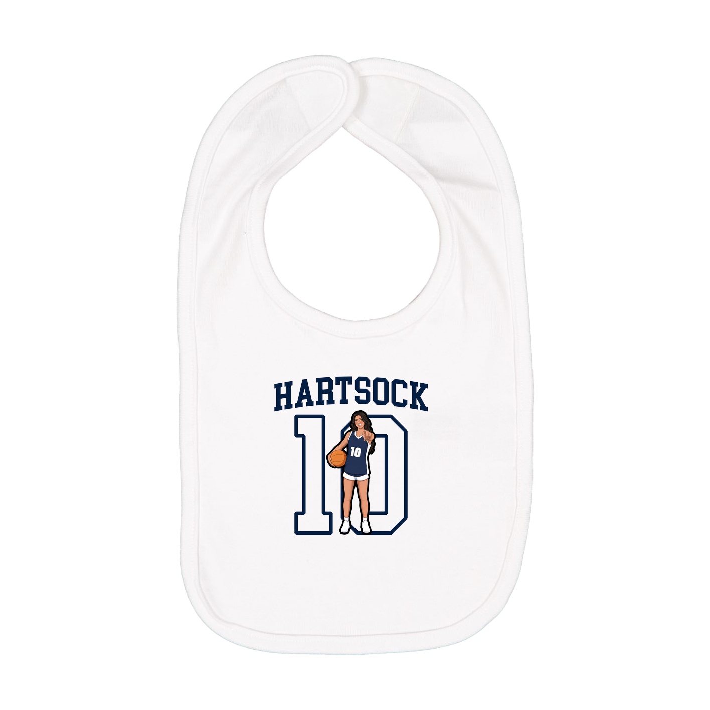 Infant Bib — Shirsey in White
