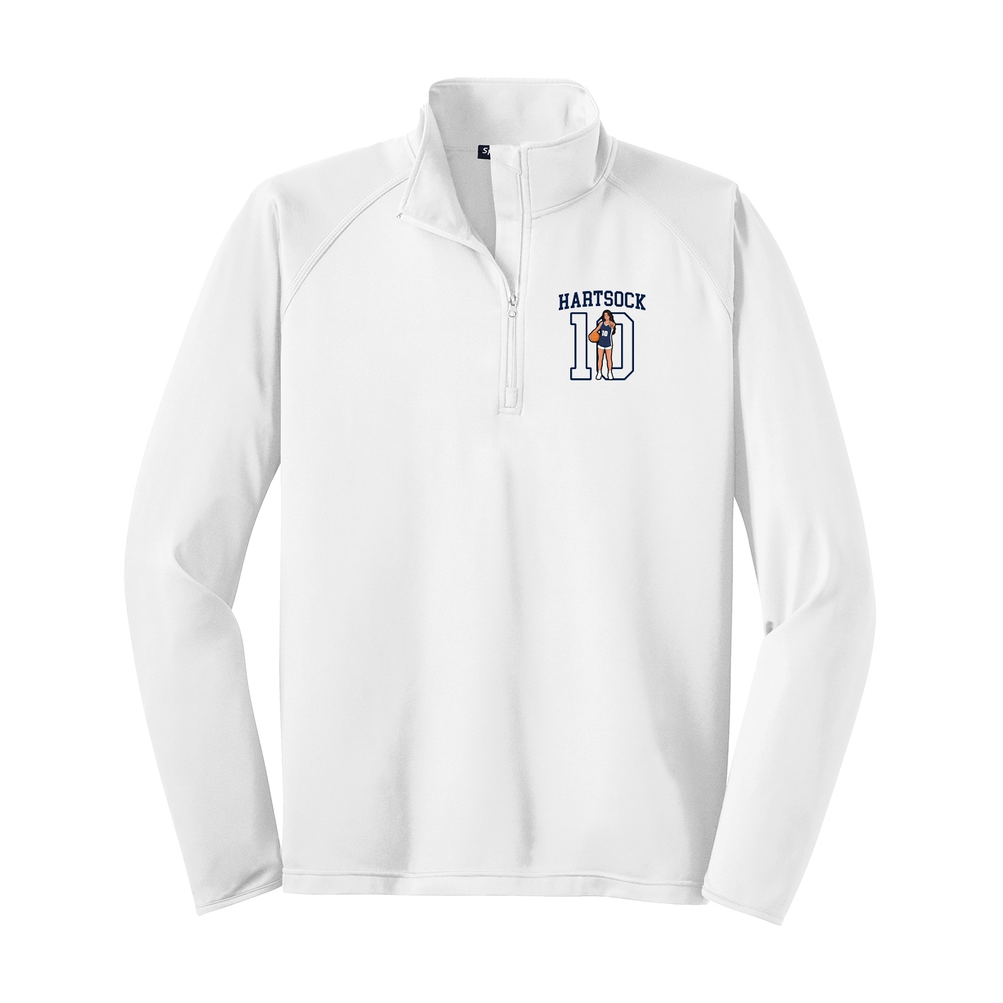 Q-Zip Pullover — Shirsey in White
