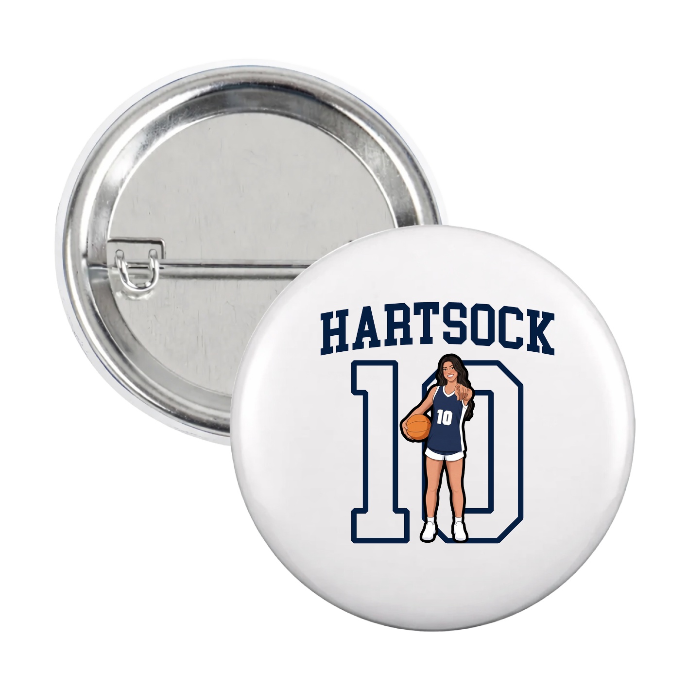 Game Day Button — Shirsey in White
