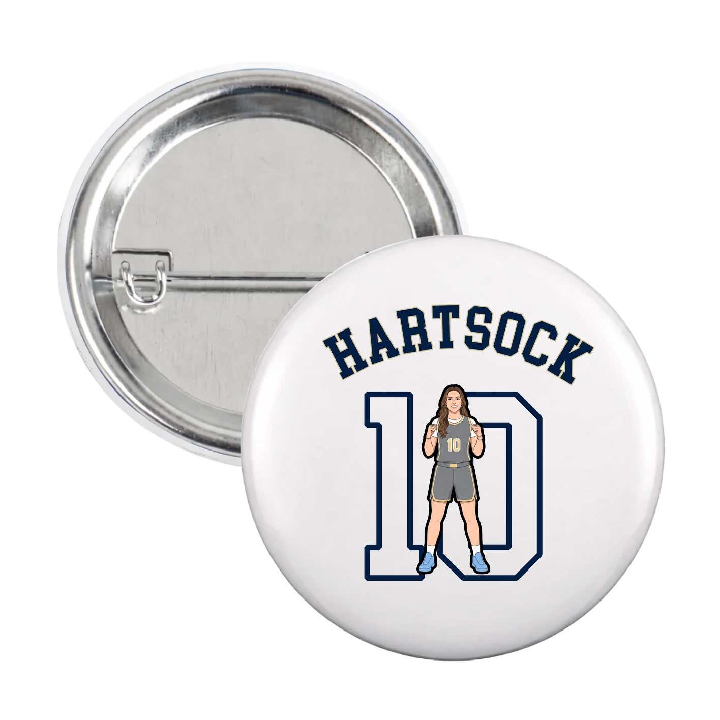 Game Day Button — Shirsey Arch in White