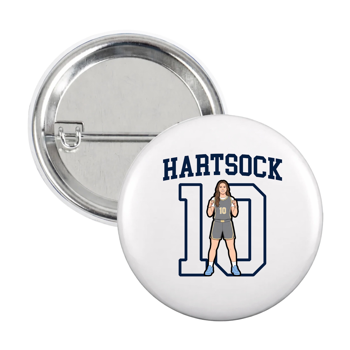 Game Day Button — Shirsey in White