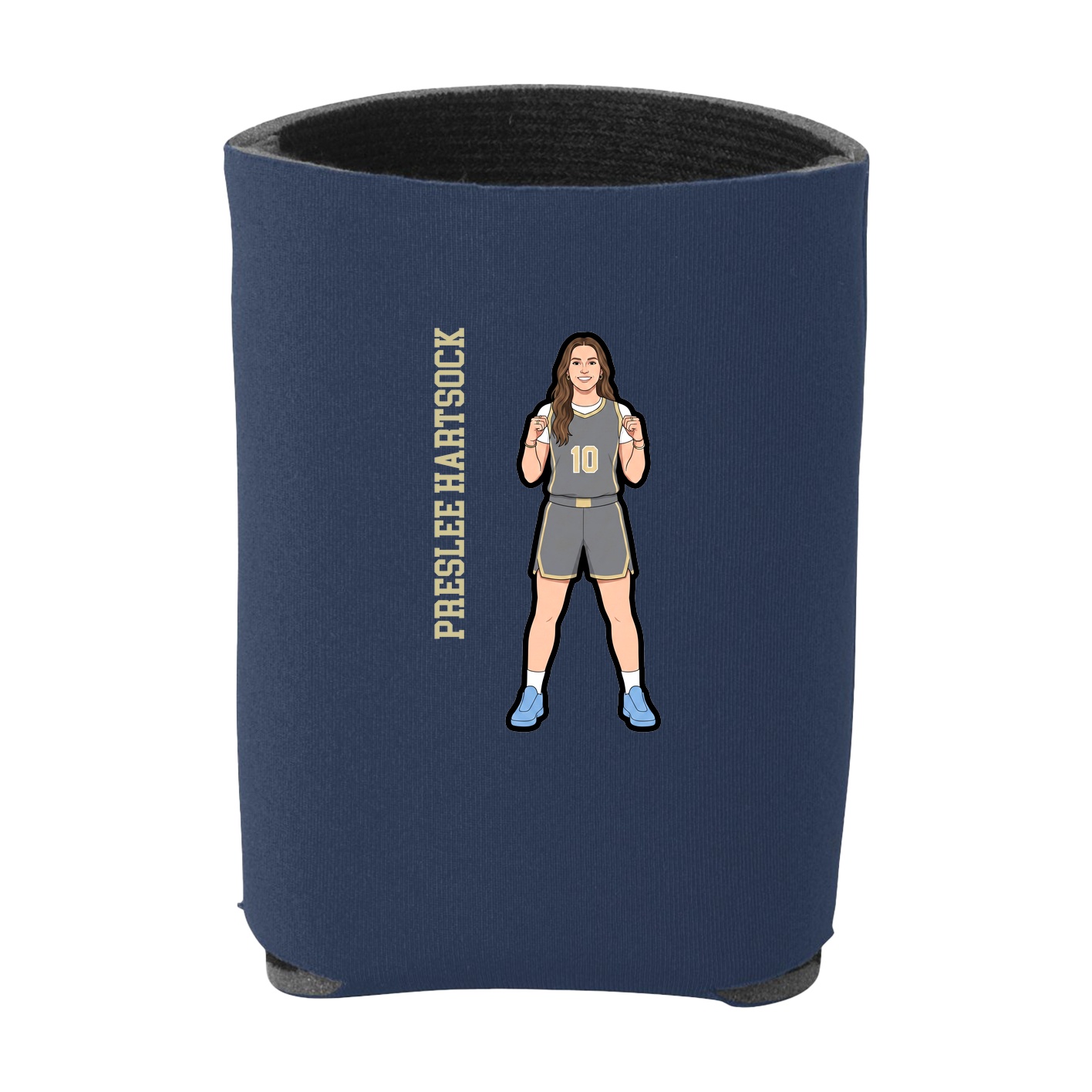 Can Holder — Name Vertical in Navy