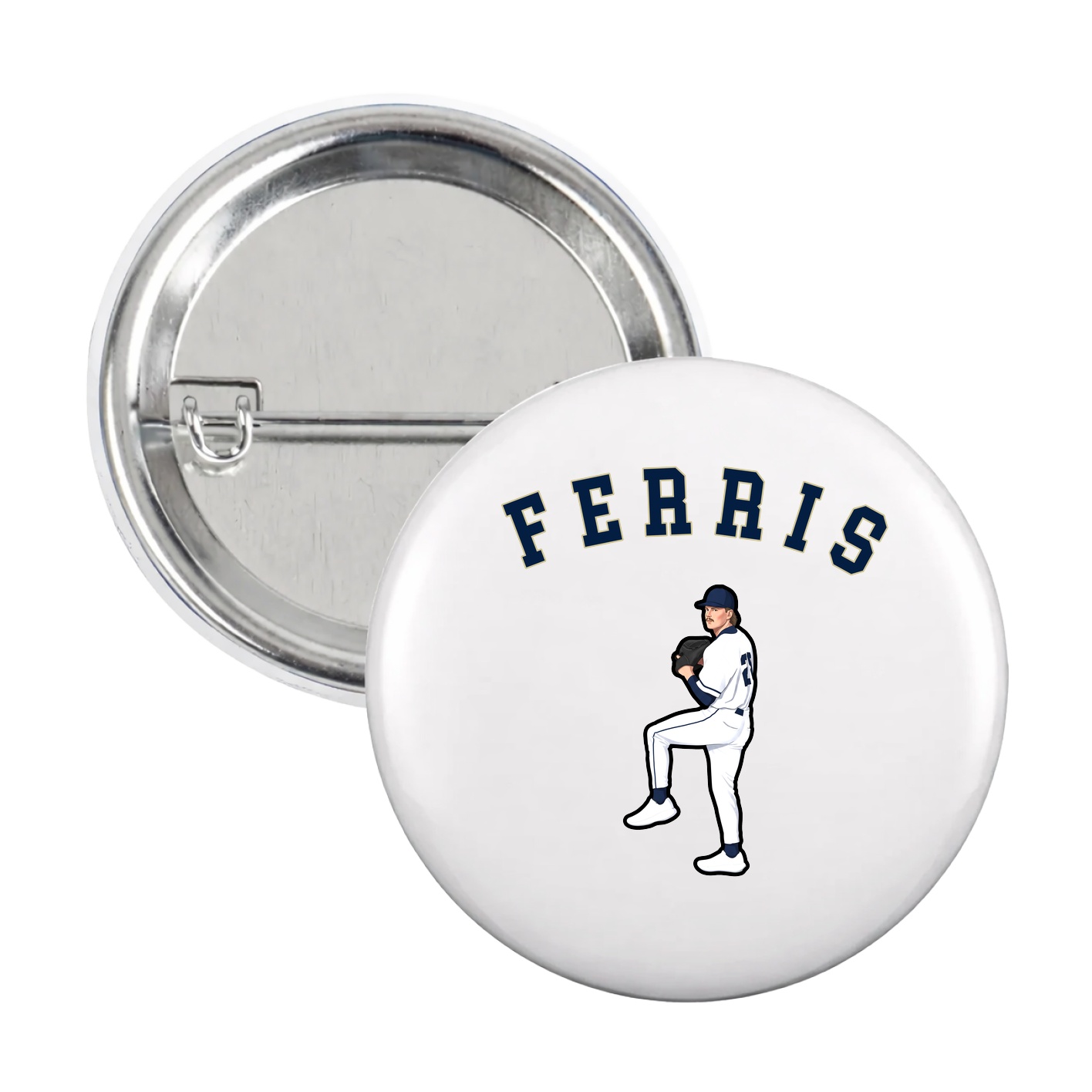 Game Day Button — Shirsey Arch in White