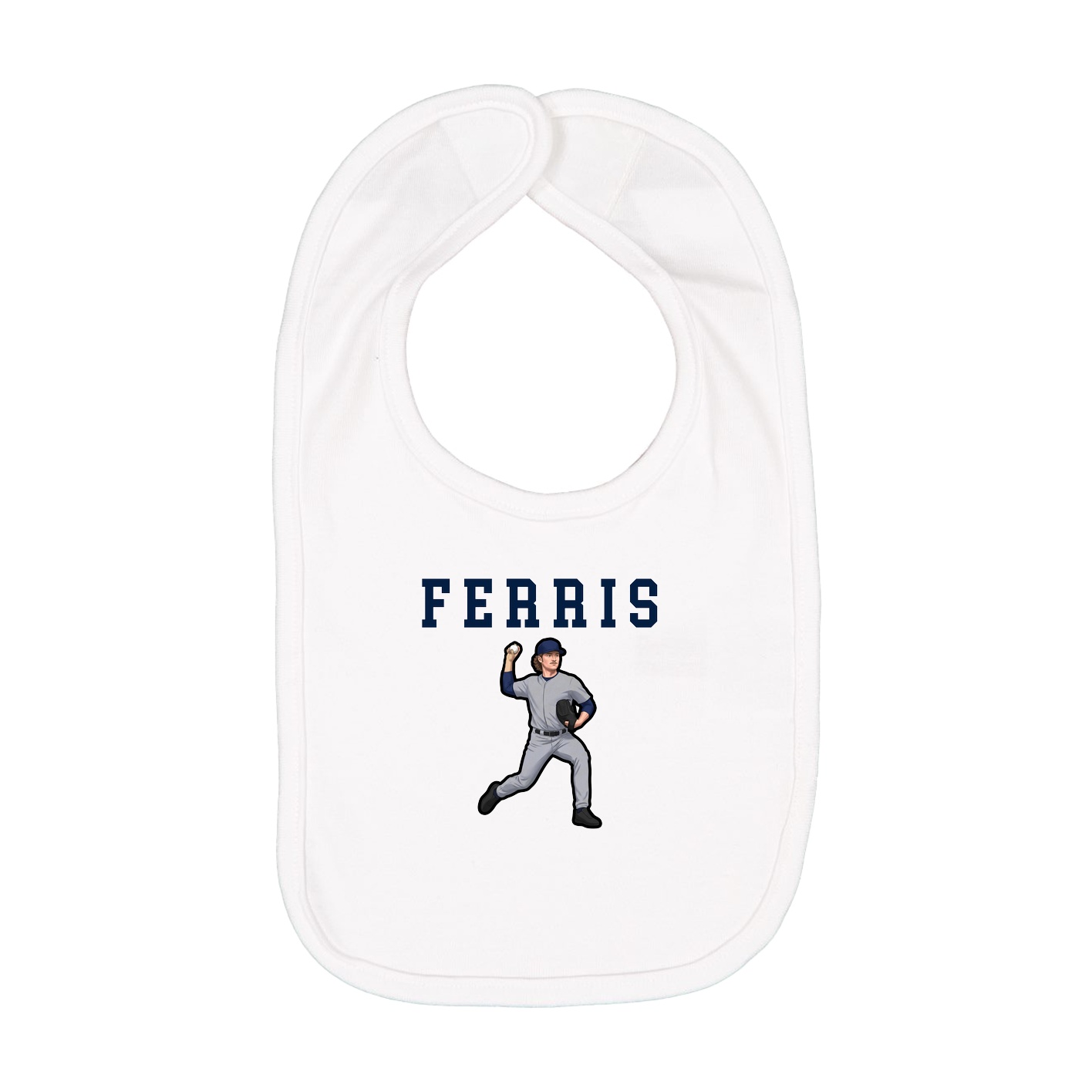 Infant Bib — Shirsey in White