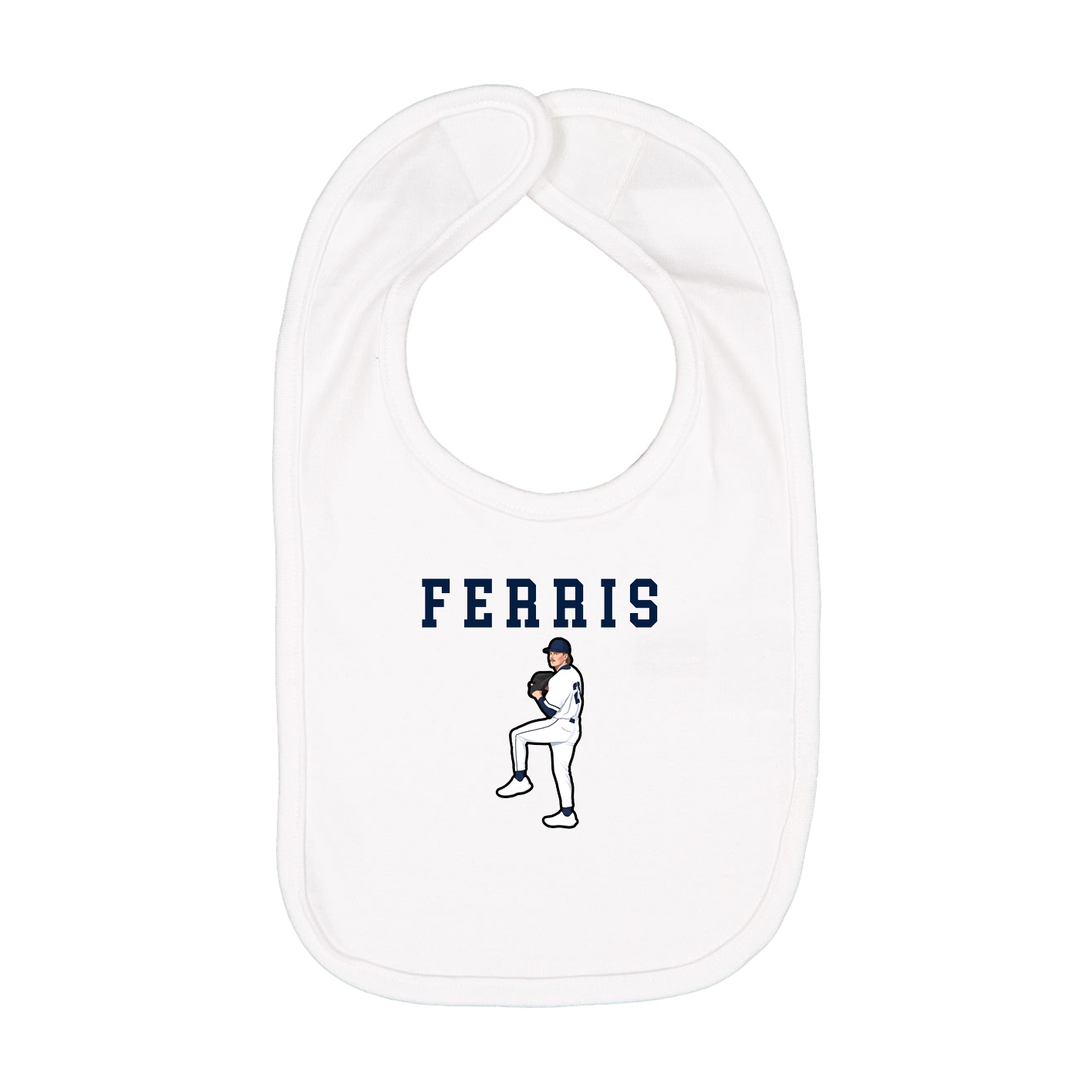 Infant Bib — Shirsey in White