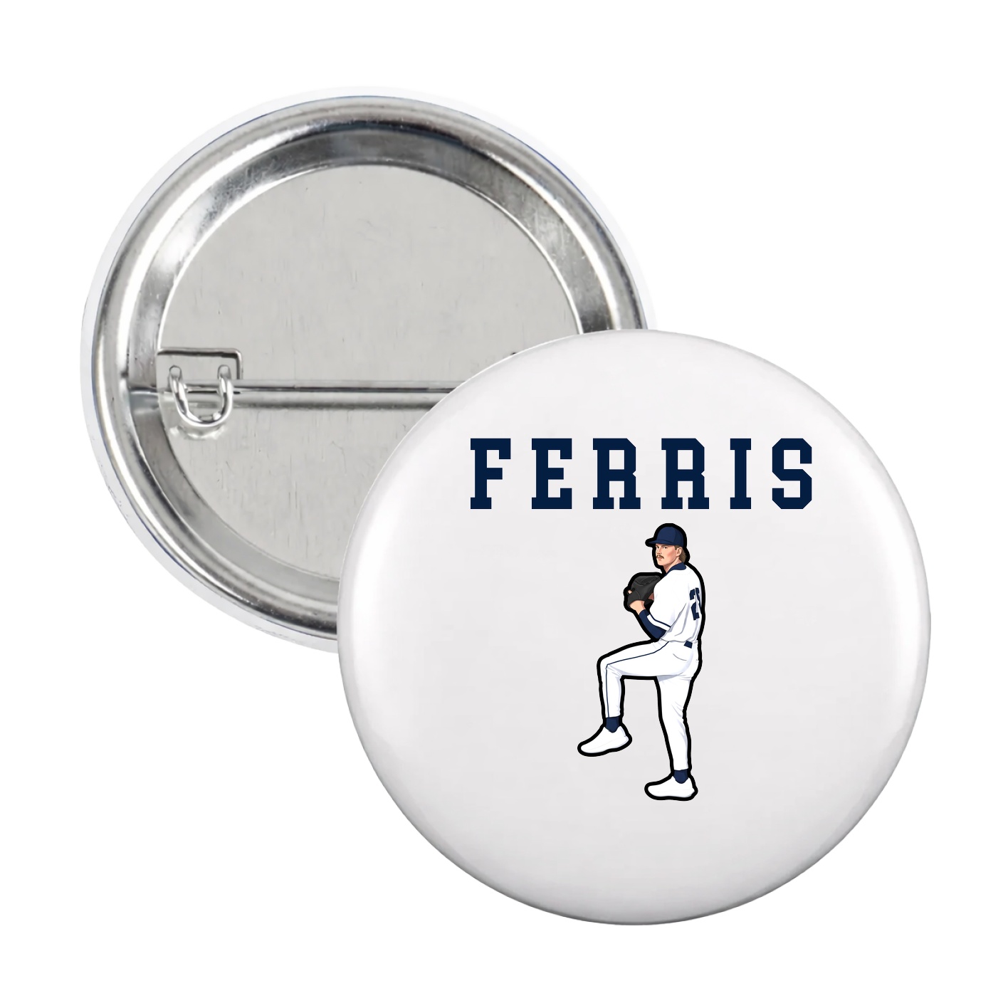 Game Day Button — Shirsey in White