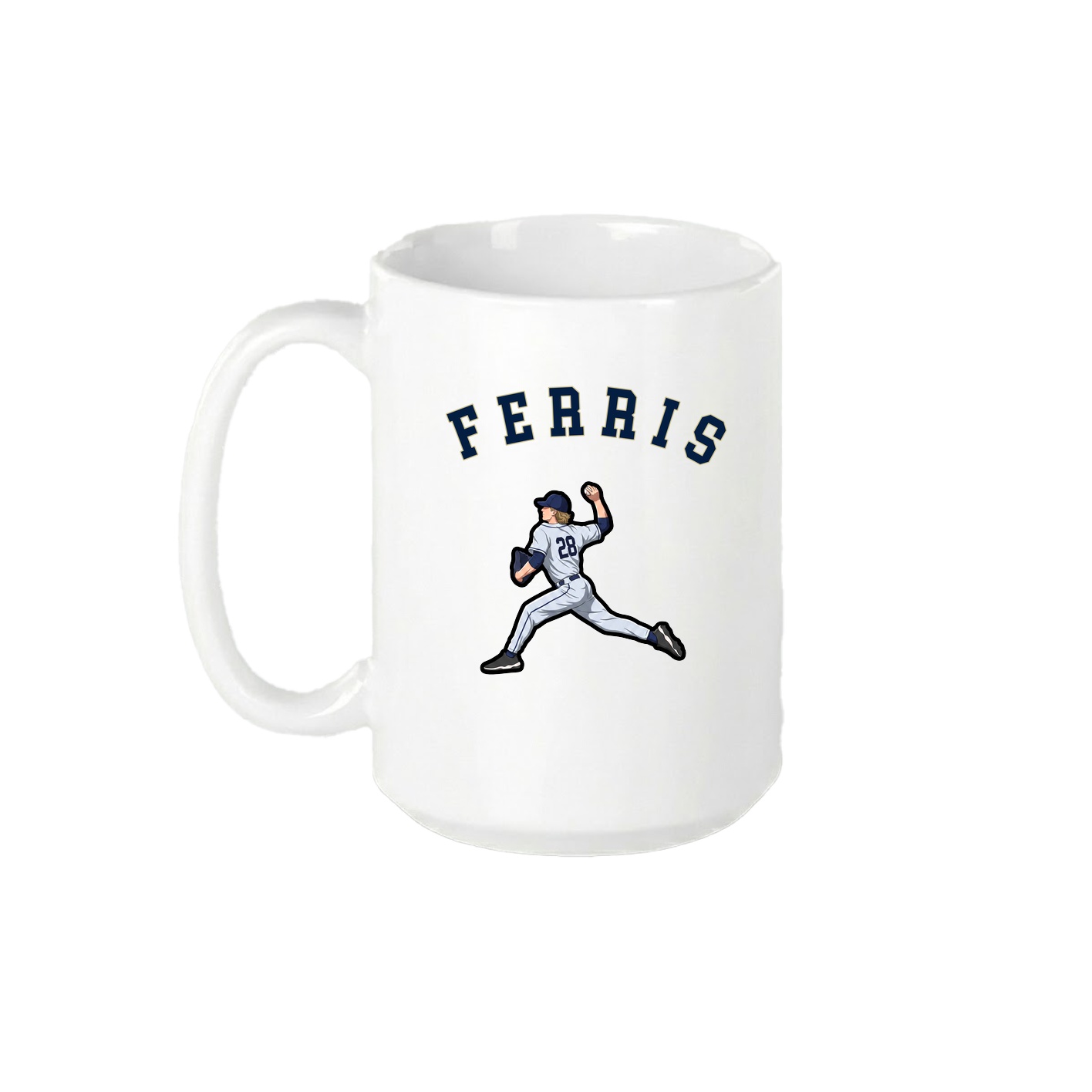 15oz Coffee Mug — Shirsey Arch in White