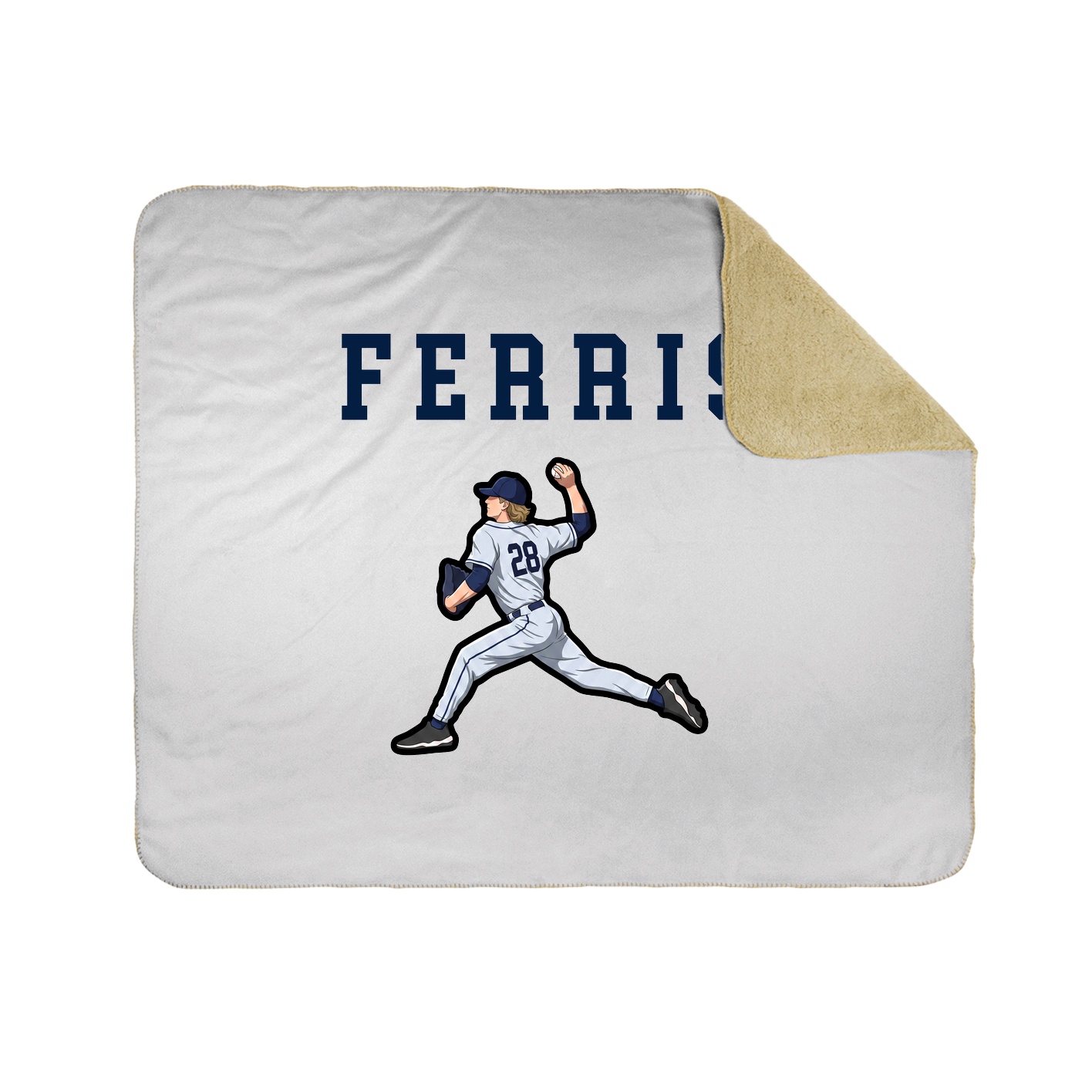 Throw Blanket — Shirsey in White
